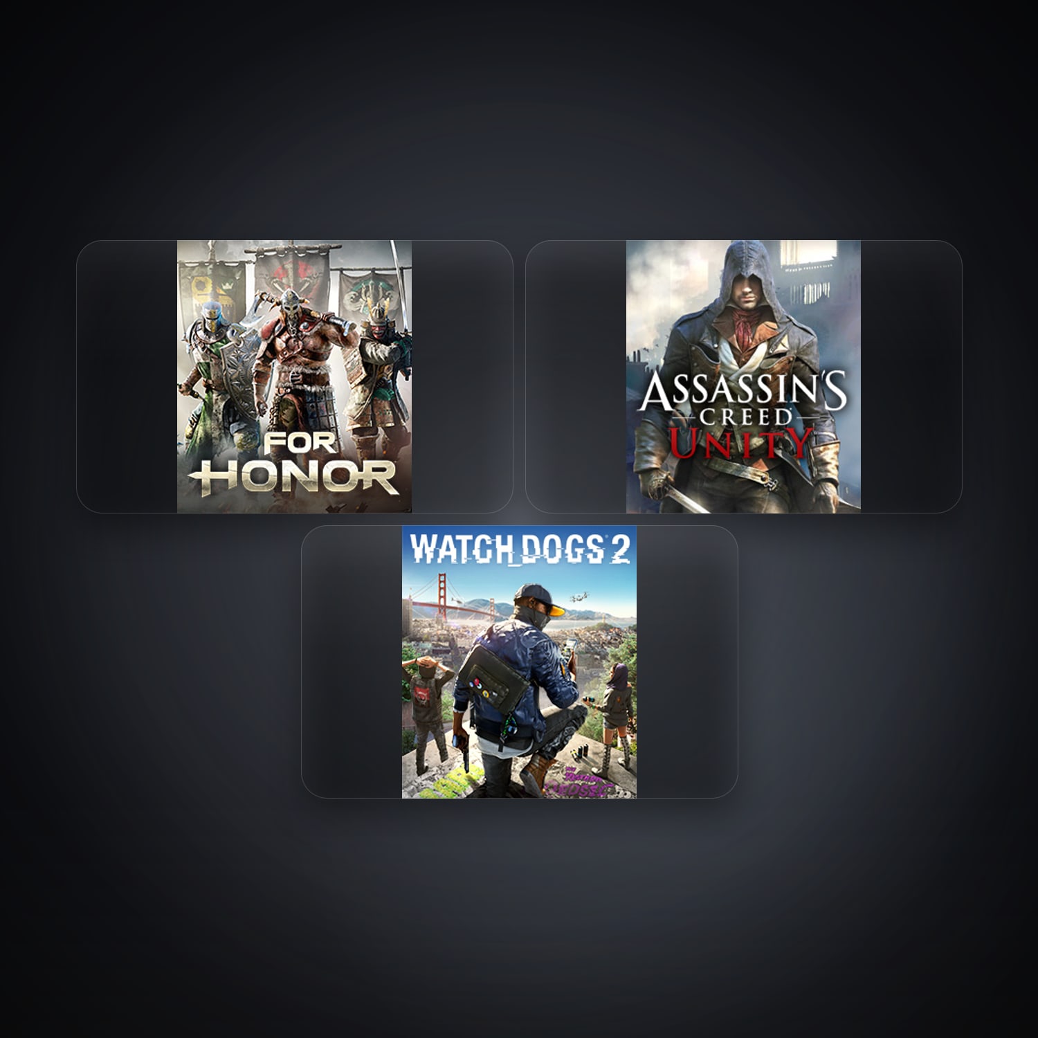 Ubisoft For Honor + Assassin's Creed Unity — MX — 3 games — HabibiAccounts