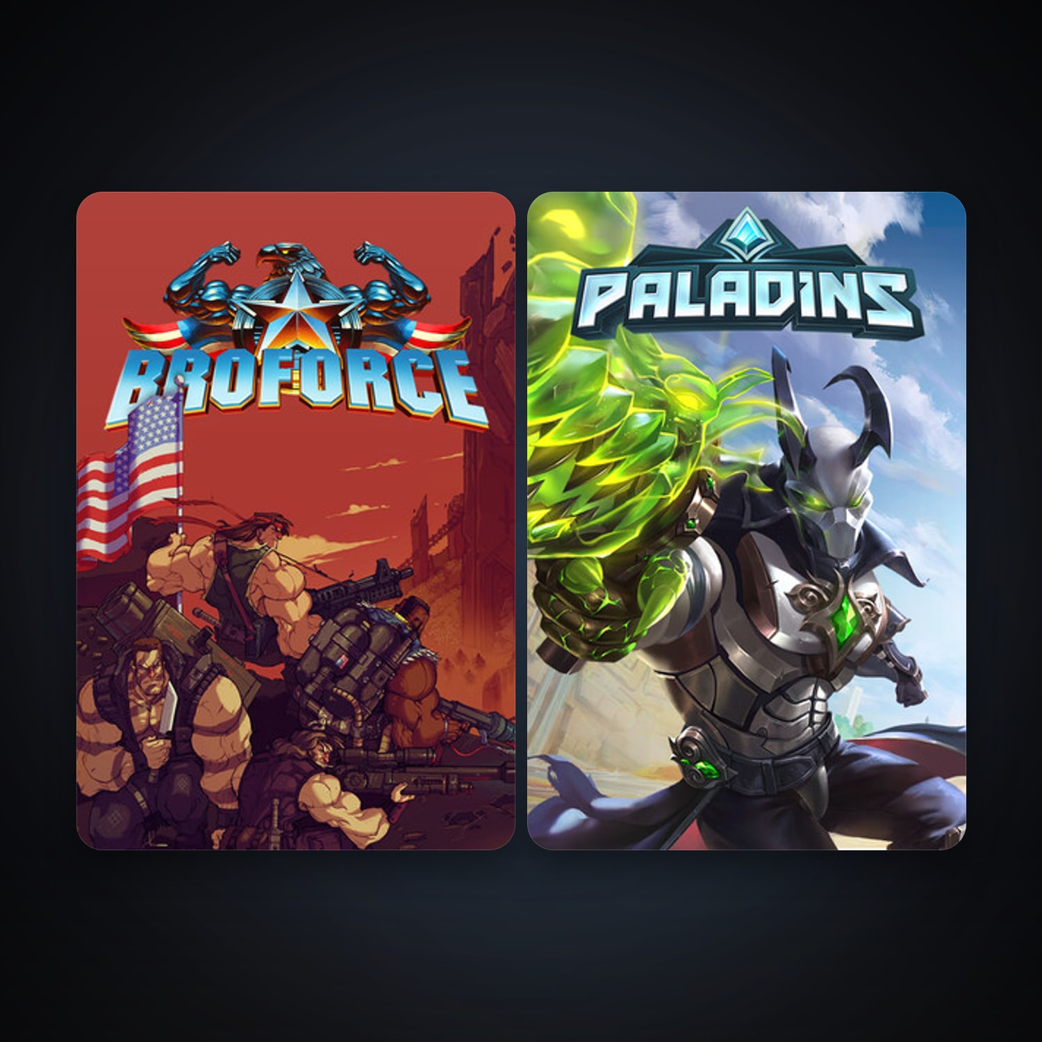 Broforce + Paladins, 5 games, clean — HabibiAccounts