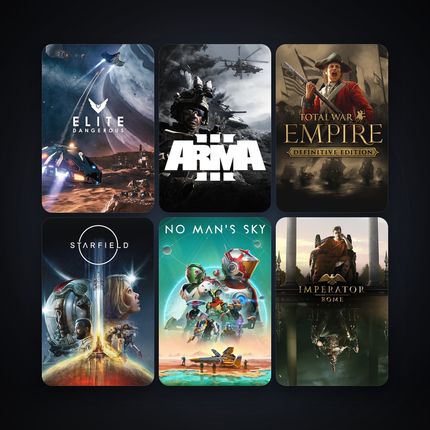 Empire: Total War + Arma 3, 35 games, Steam 11, clean — HabibiAccounts