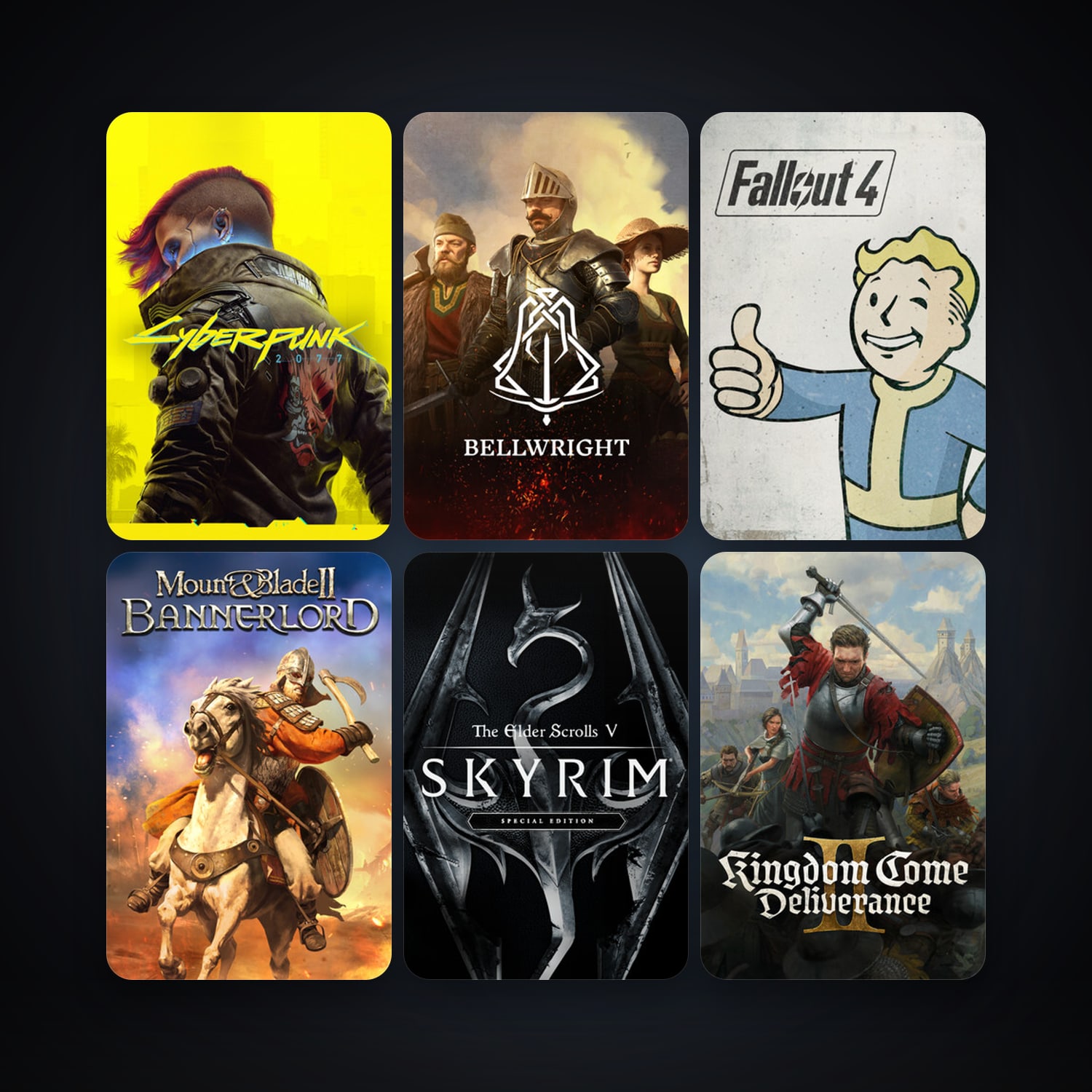 Mount & Blade II: Bannerlord + The Witcher 3: Wild Hunt, 87 games, clean — HabibiAccounts