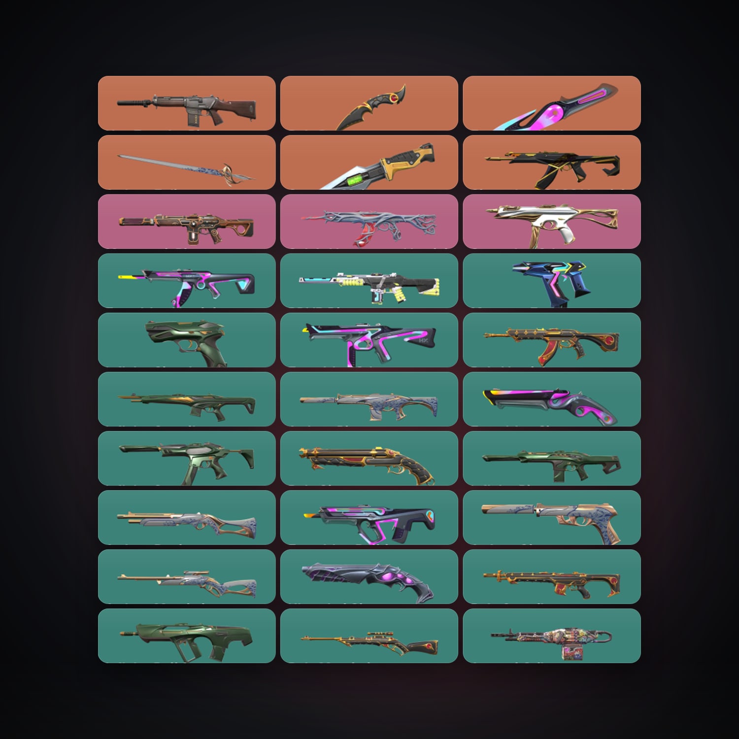 AP Gold 2 locker — 4 knives, 67 skins, lvl 267 — HabibiAccounts