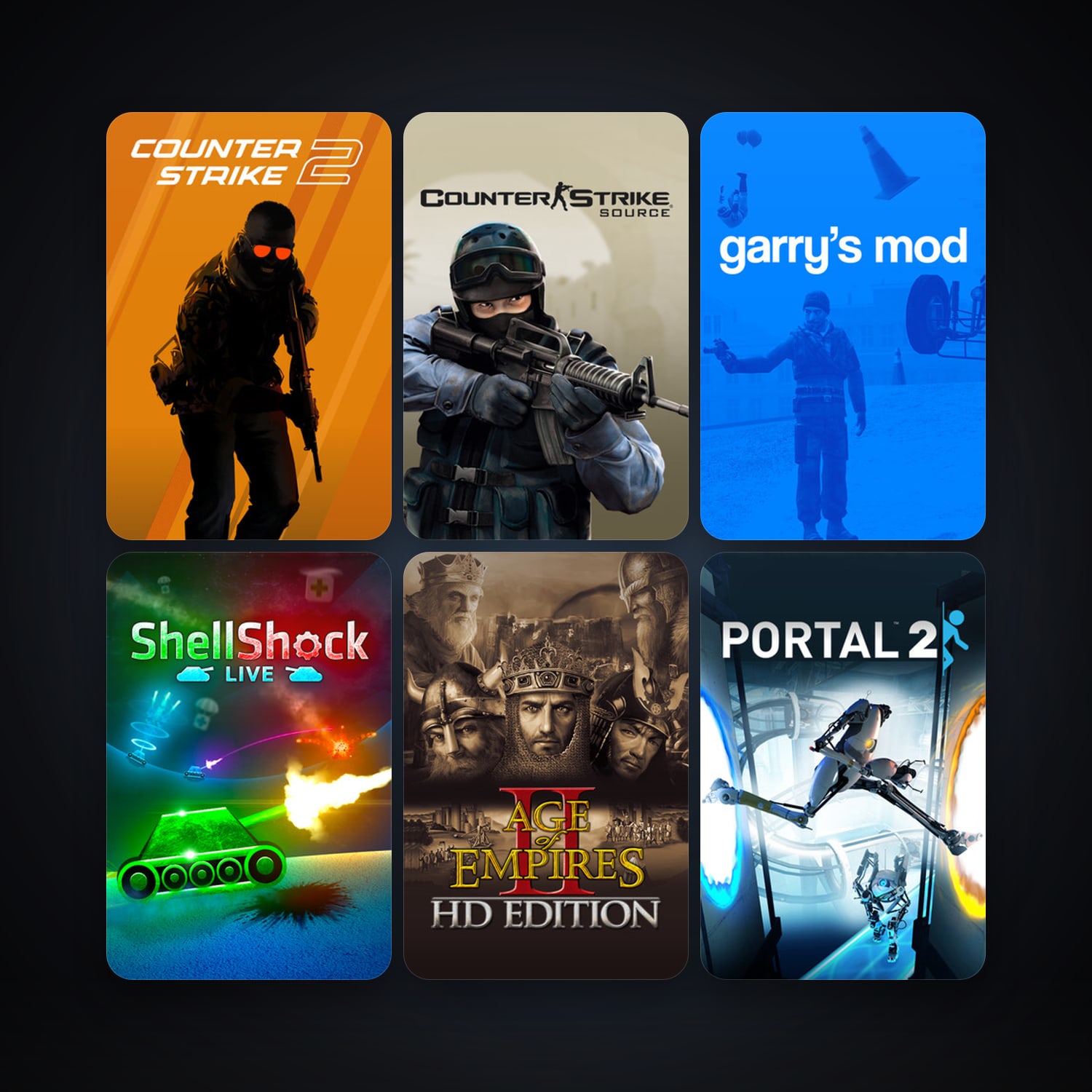 Half-Life 2 + Counter-Strike: Source, 26 games, Steam 12, clean — HabibiAccounts