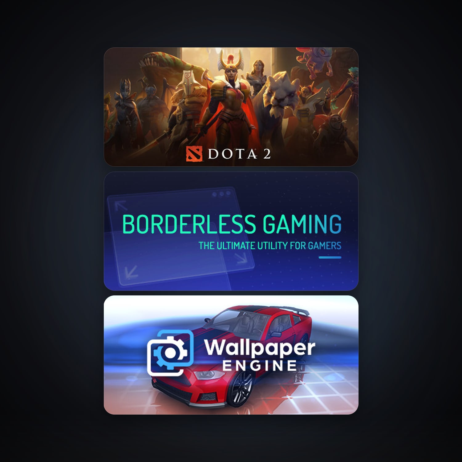 Dota 2 + Borderless Gaming, 5 games, clean — HabibiAccounts