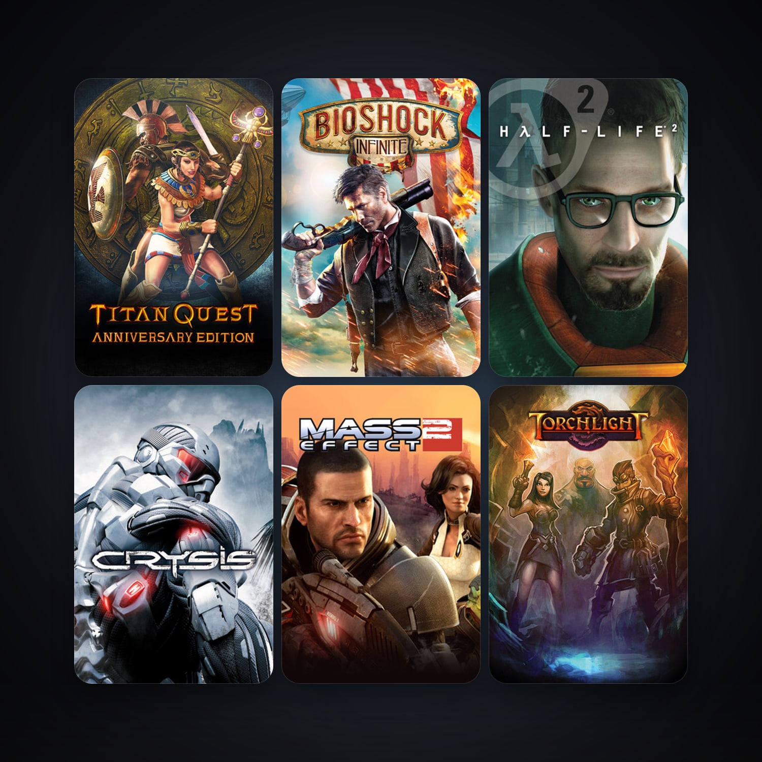 Half-Life 2 + BioShock Infinite, 74 games, Steam 11, clean — HabibiAccounts