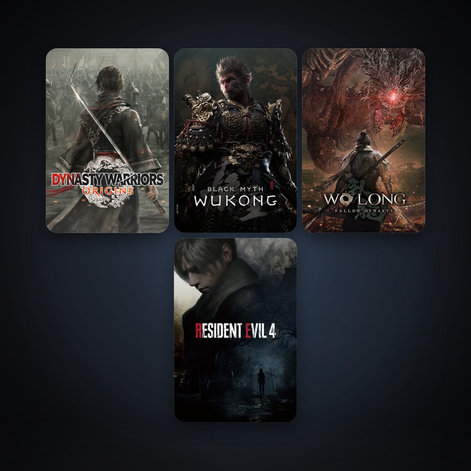 Wo Long: Fallen Dynasty + Resident Evil 4, 5 games, clean — HabibiAccounts