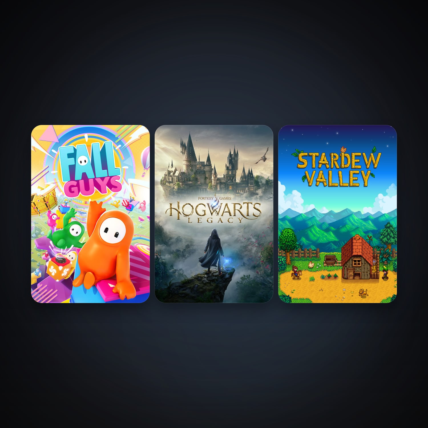 Stardew Valley + Hogwarts Legacy, 3 games, clean — HabibiAccounts