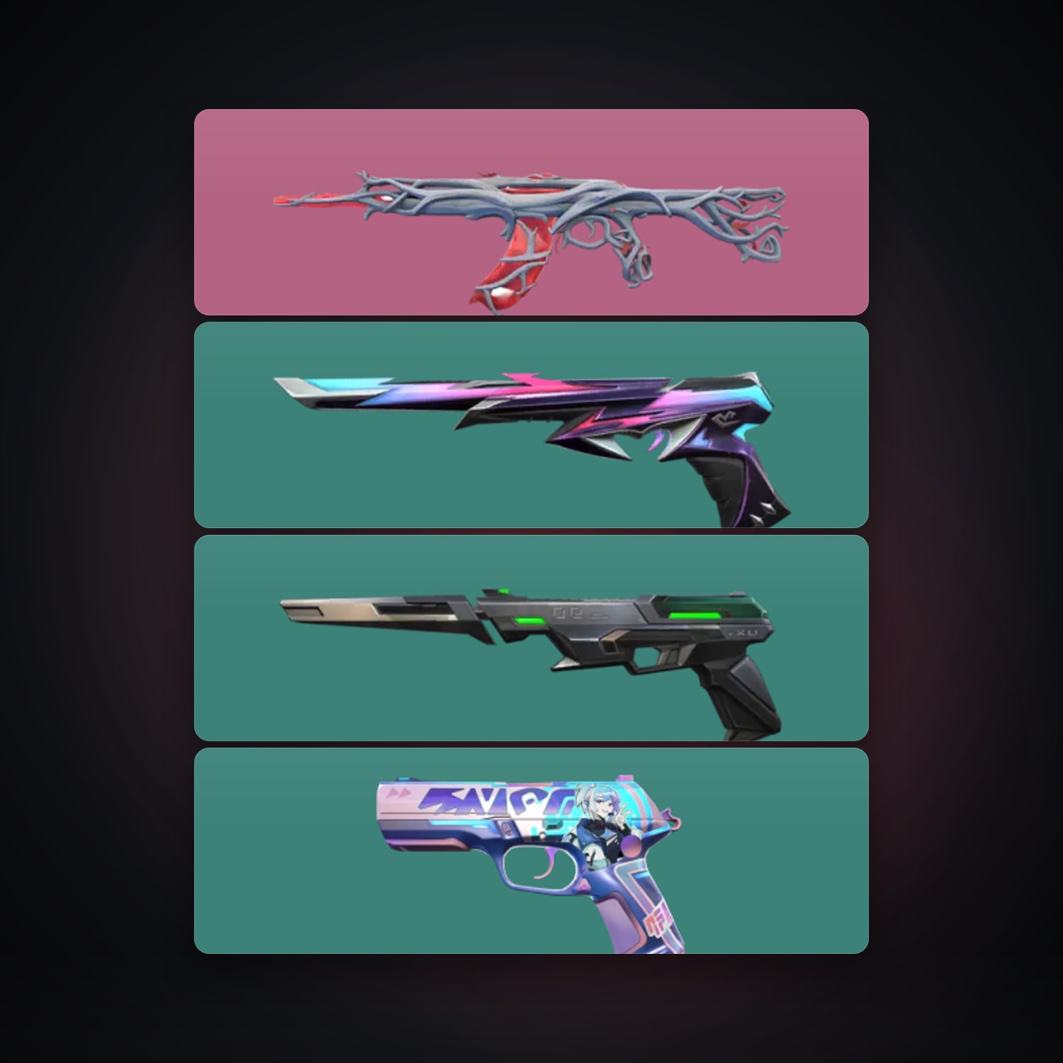 EU Gold 2 locker — 4 skins, lvl 73 — HabibiAccounts