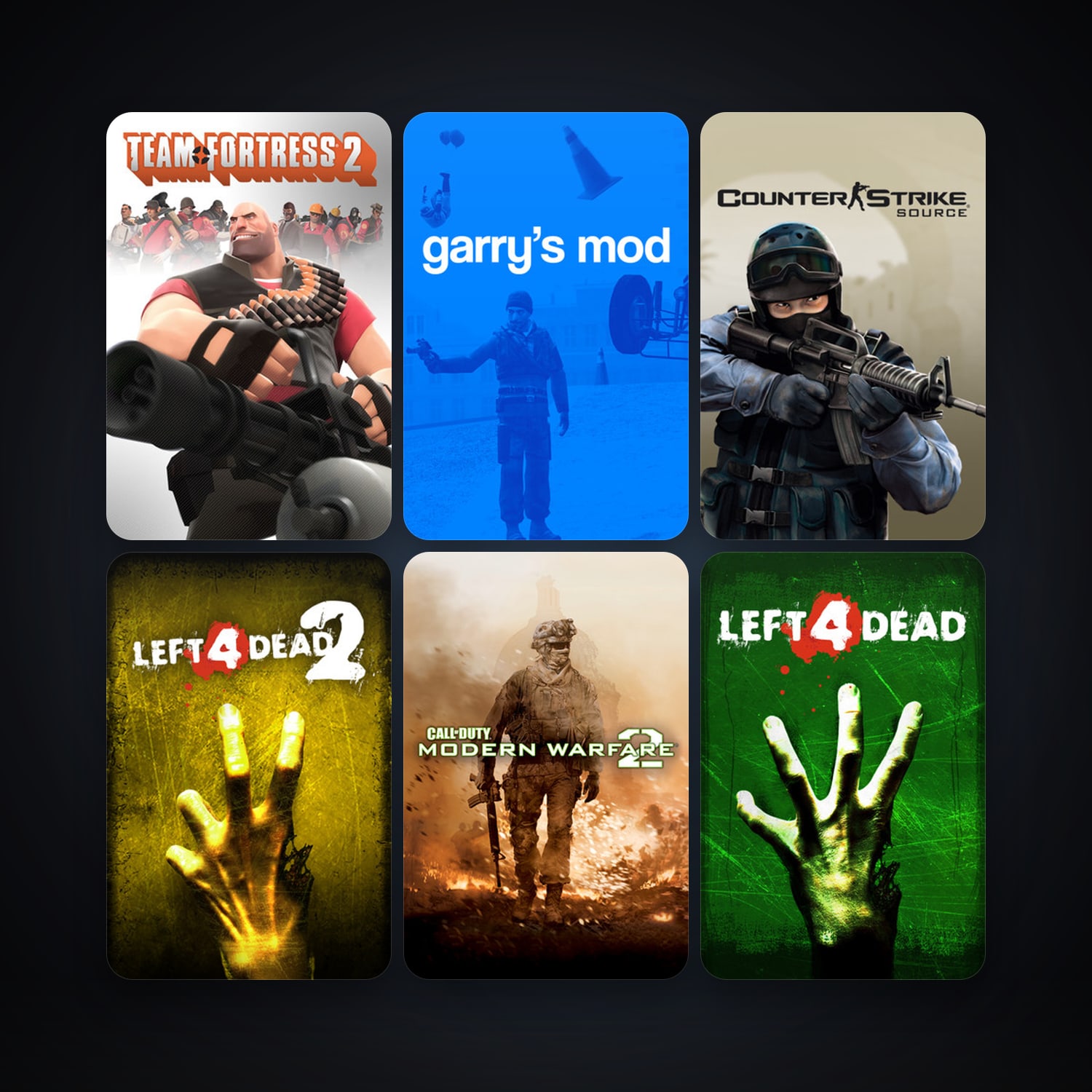 Counter-Strike + Day of Defeat, 20 games, Steam 10, clean — HabibiAccounts
