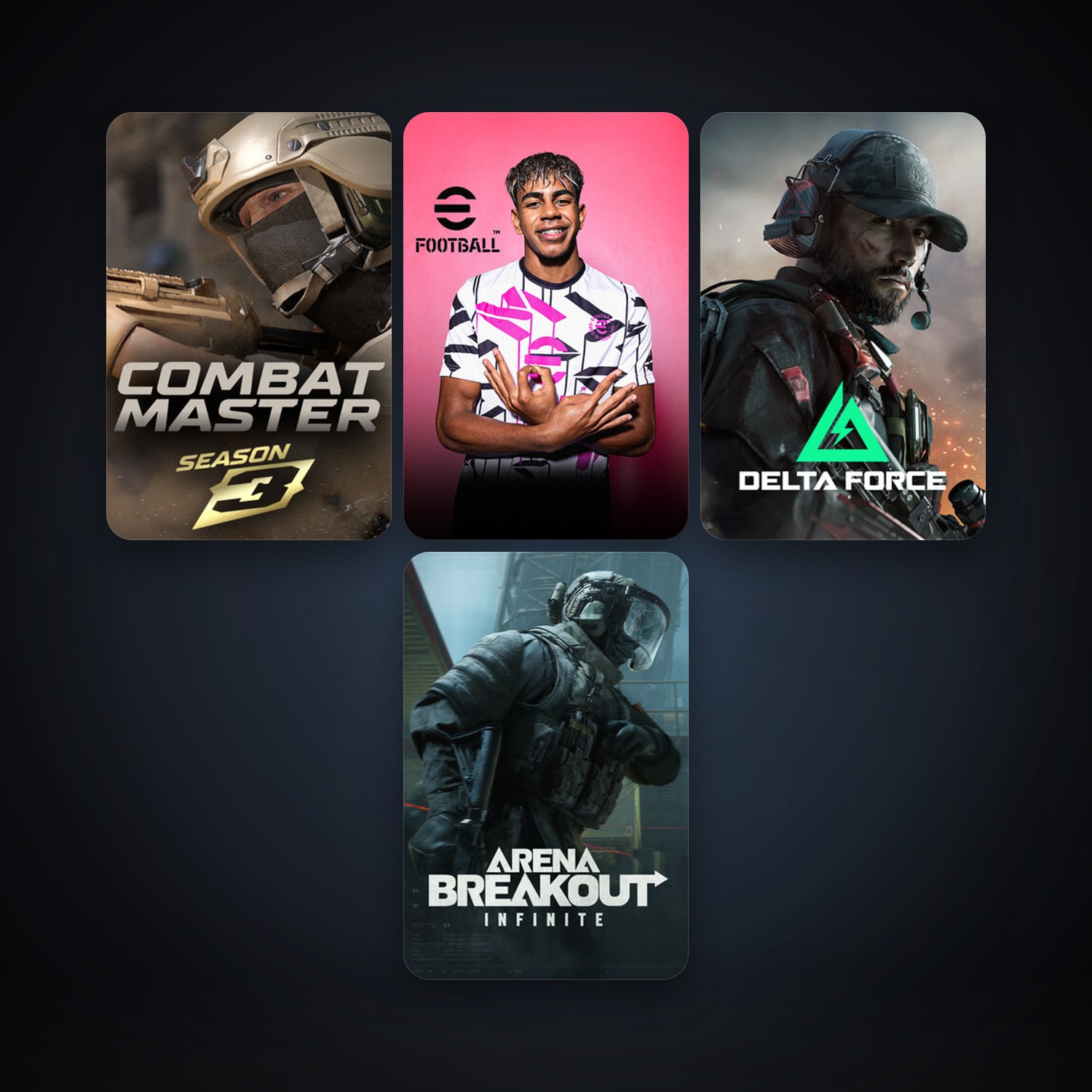 Caliber + eFootball 2024, 6 games, clean — HabibiAccounts