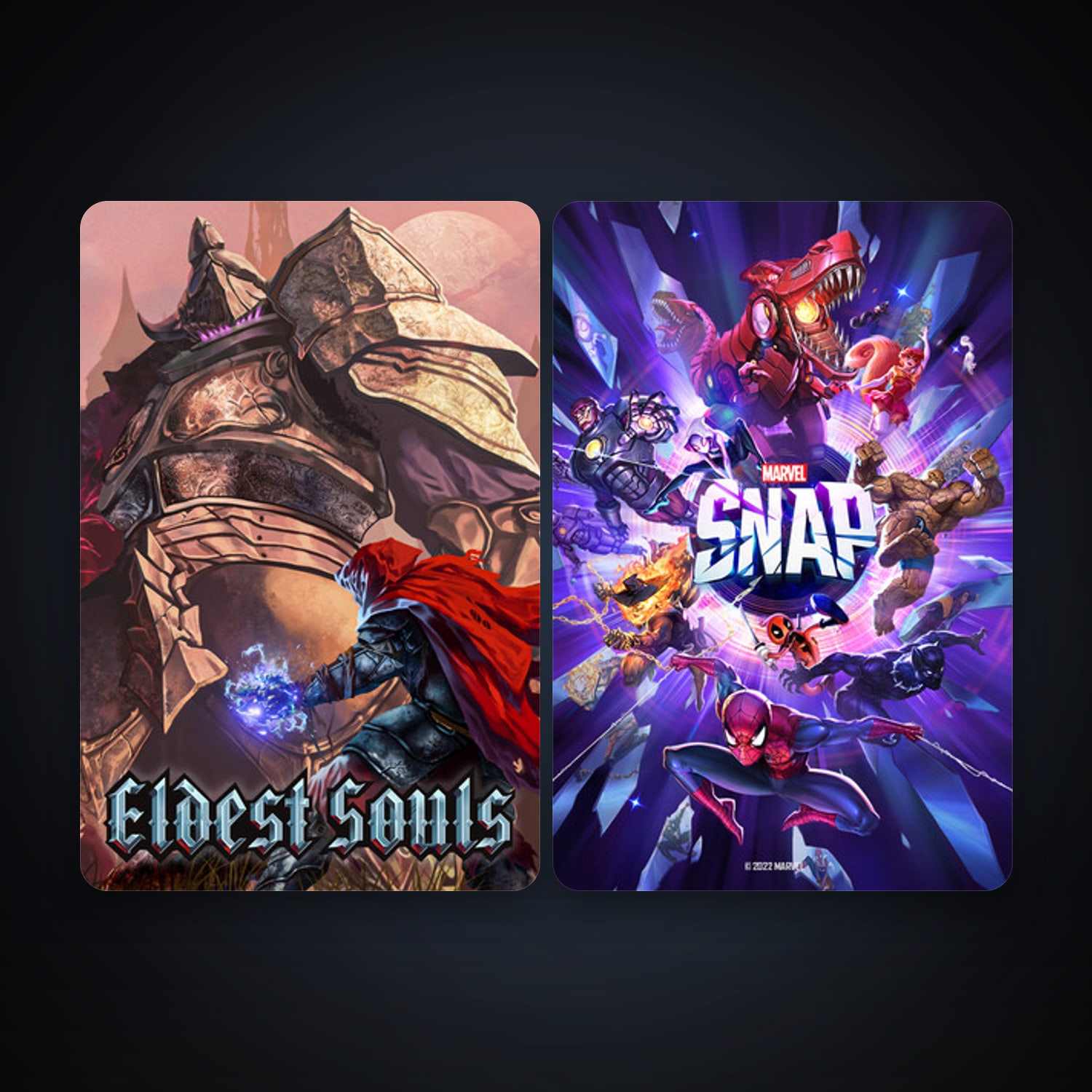 Eldest Souls + MARVEL SNAP, 2 games, clean — HabibiAccounts