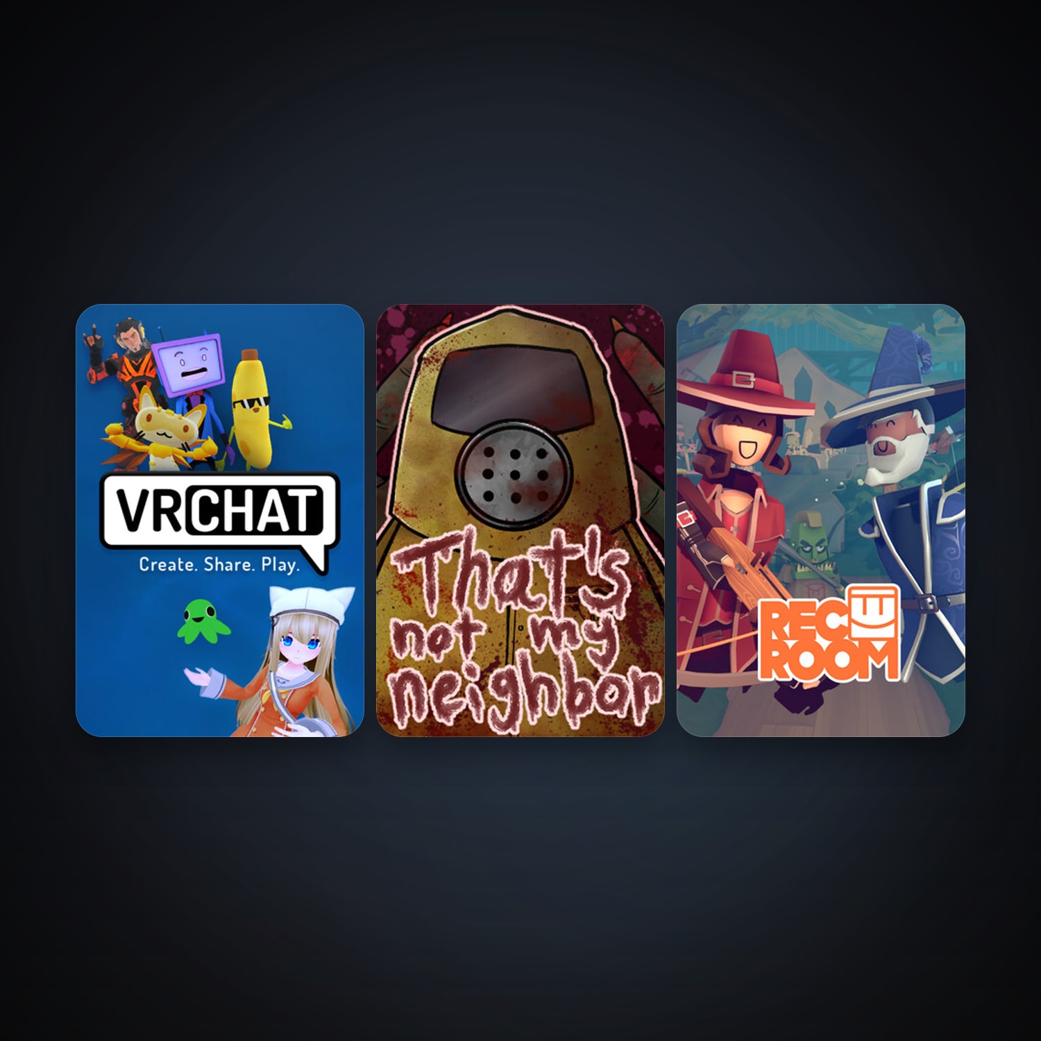 VRChat + Rec Room, 7 games, clean — HabibiAccounts