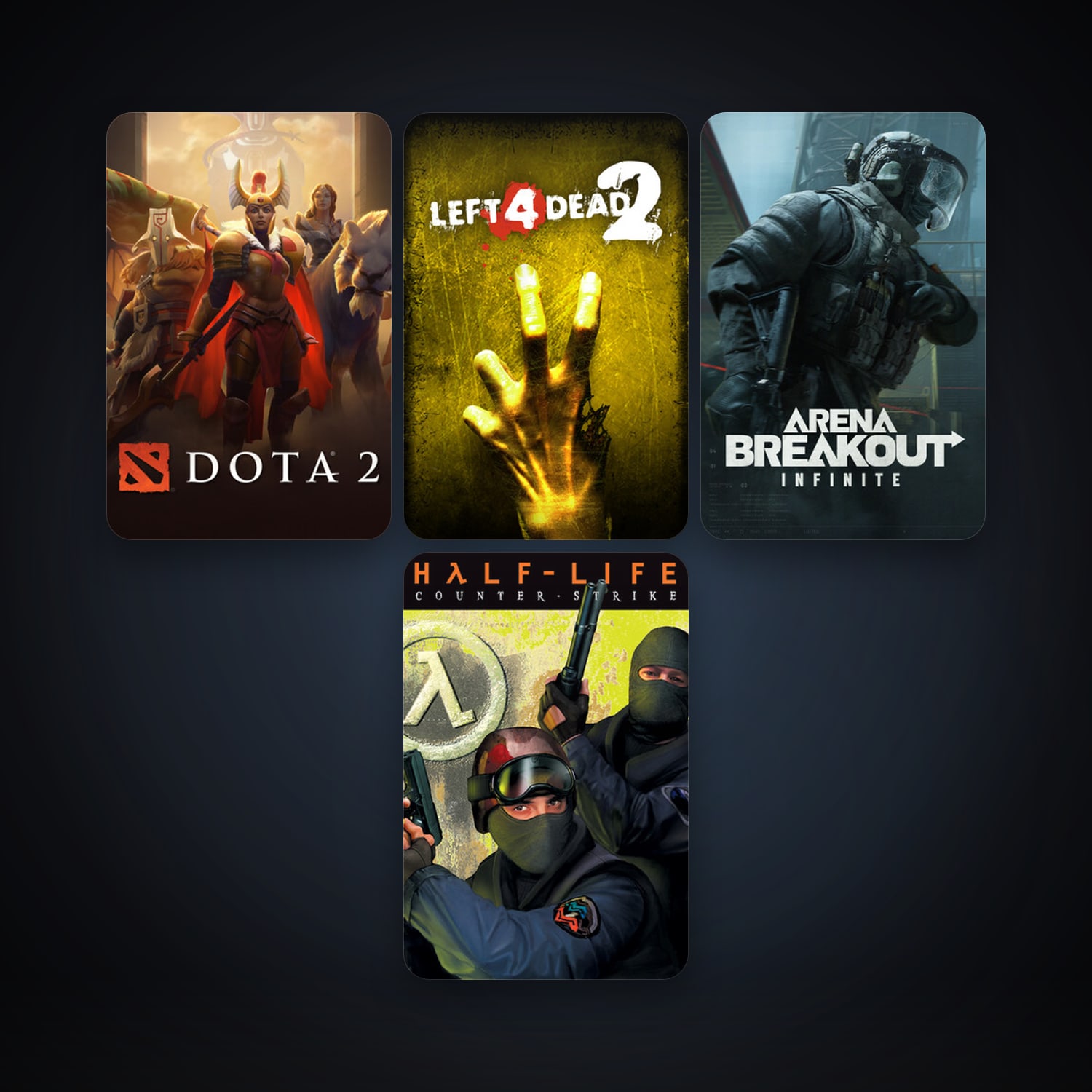 Counter-Strike + Half-Life, 13 games, clean — HabibiAccounts