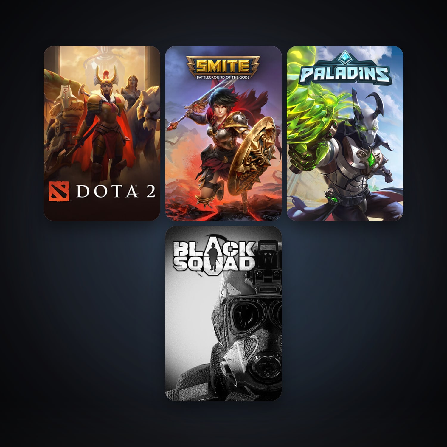 Dota 2 + SMITE, 11 games, clean — HabibiAccounts