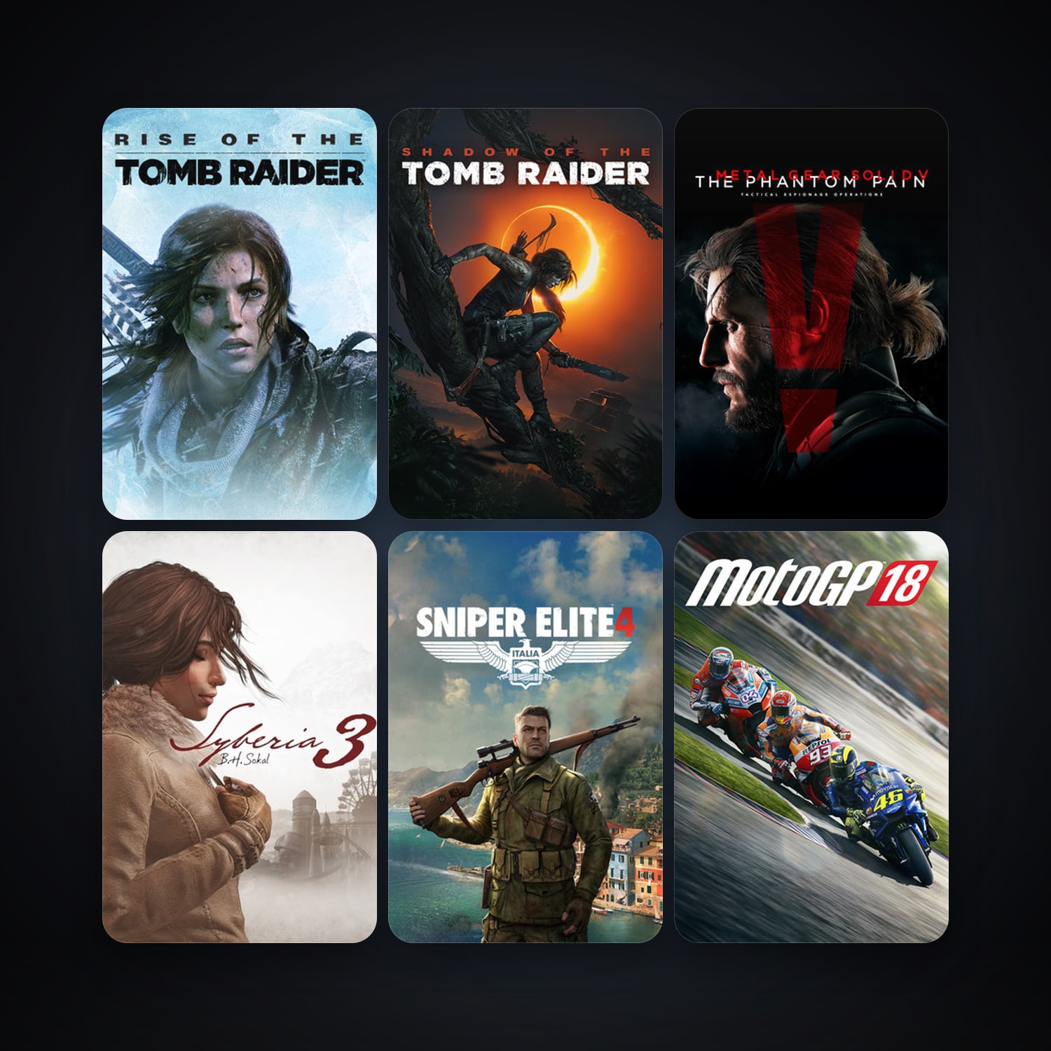 METAL GEAR SOLID V: THE PHANTOM PAIN + Sniper Elite 4, 9 games, clean — HabibiAccounts