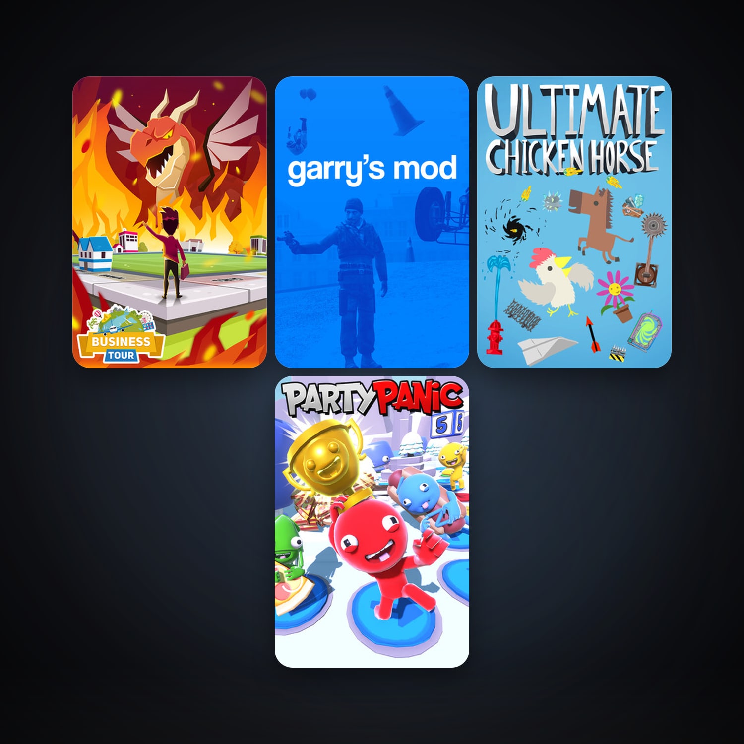 Garry's Mod + Ultimate Chicken Horse, 9 games, clean — HabibiAccounts