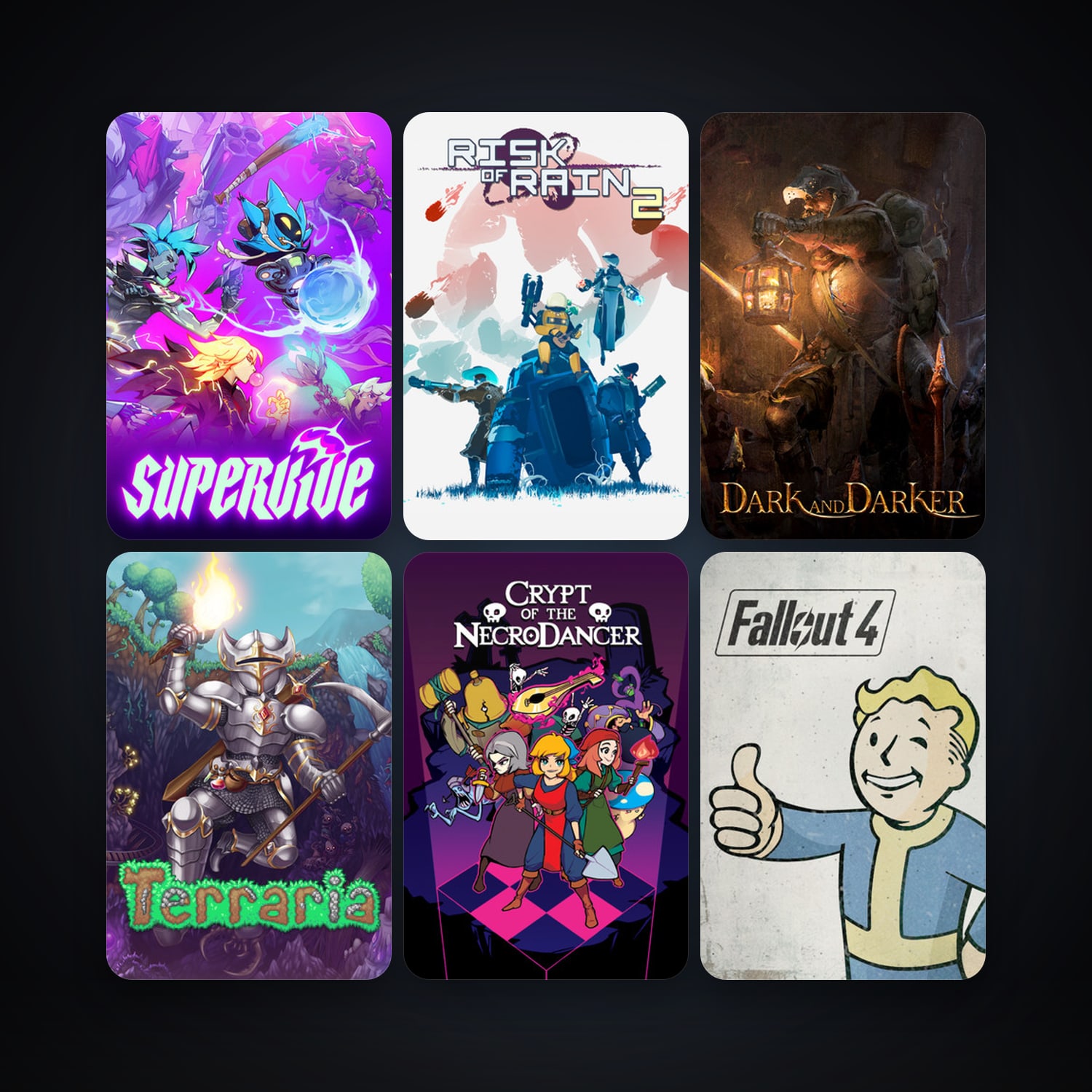 Terraria + Crypt of the NecroDancer, 70 games, Steam 10, clean — HabibiAccounts