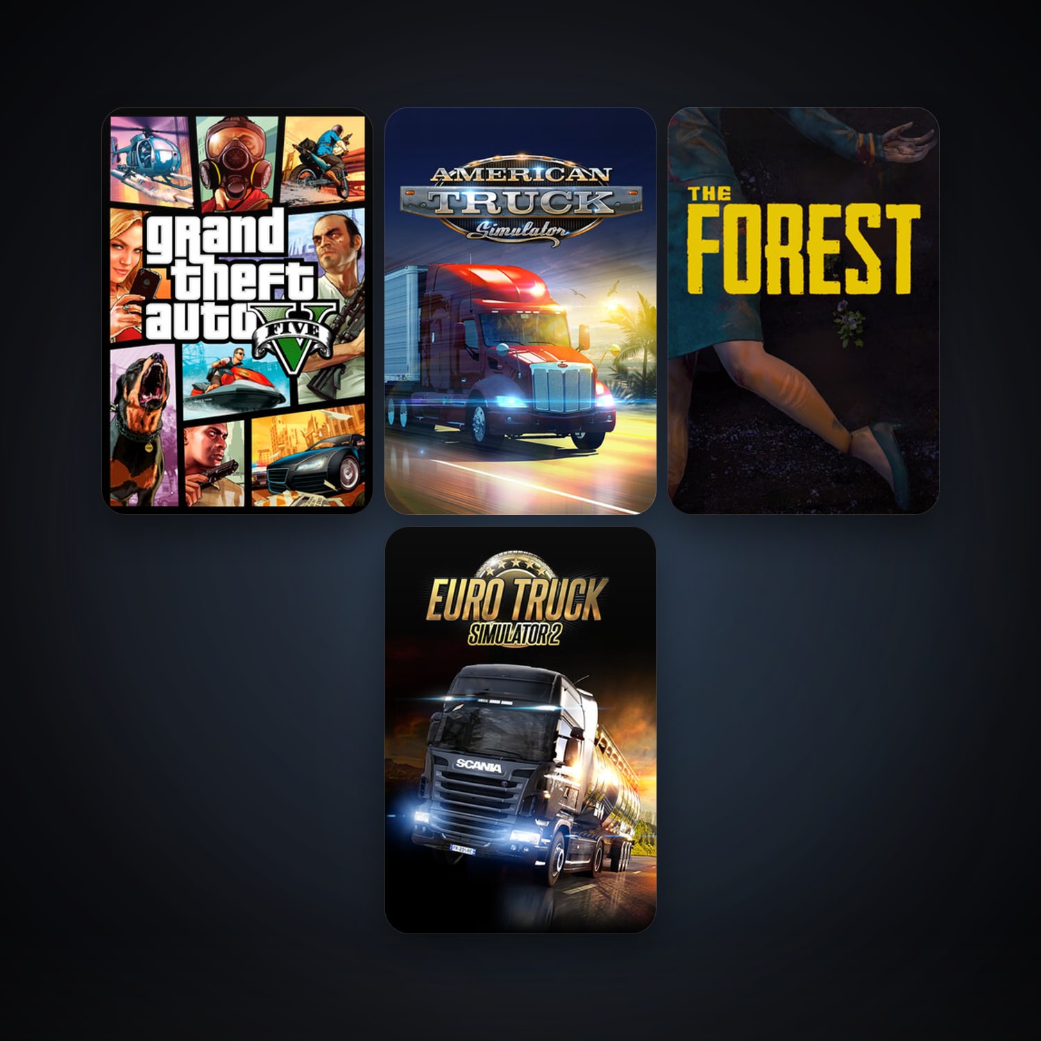 Left 4 Dead 2 + Euro Truck Simulator 2, 6 games, clean — HabibiAccounts