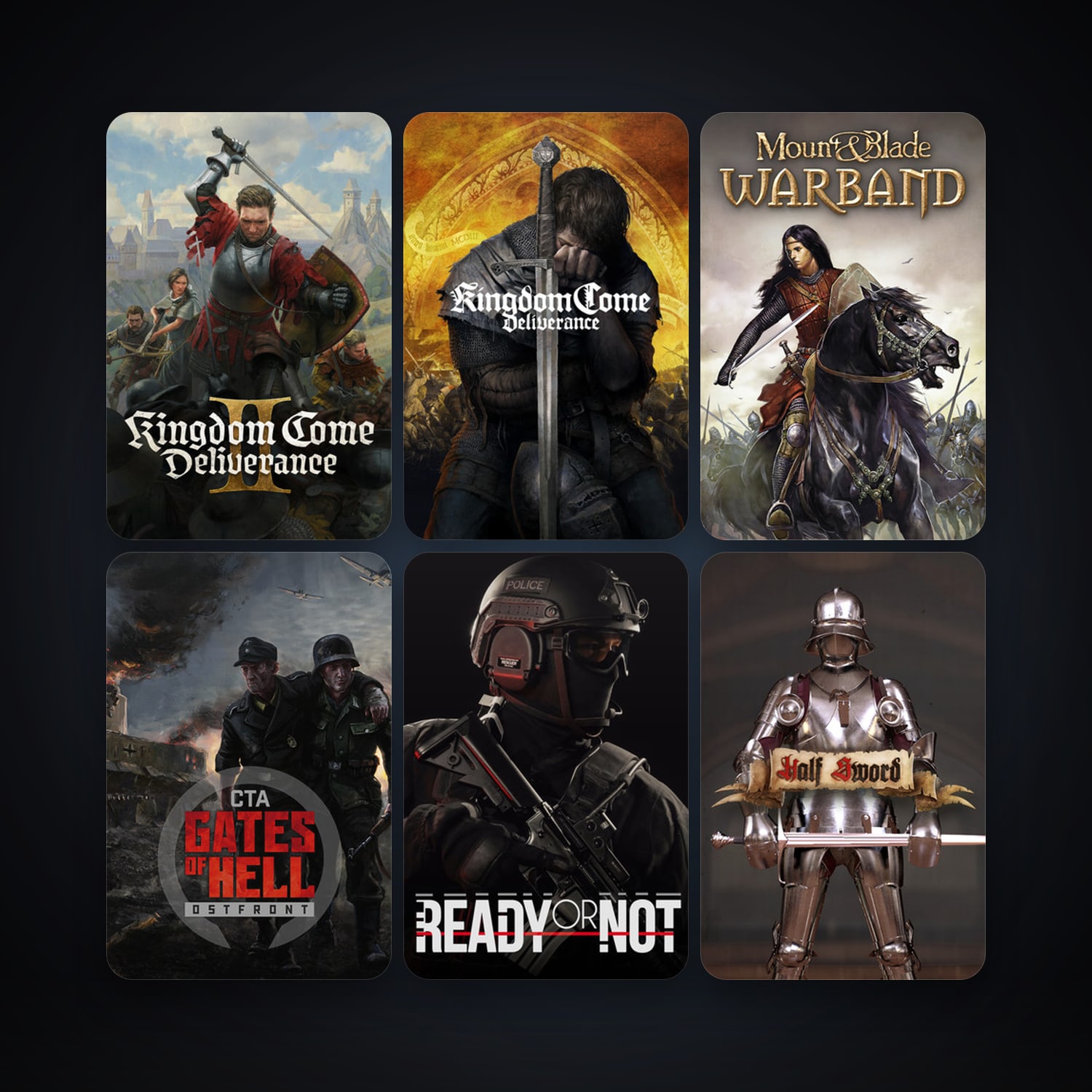 Mount & Blade: Warband + Sudden Strike 4, 12 games, clean — HabibiAccounts