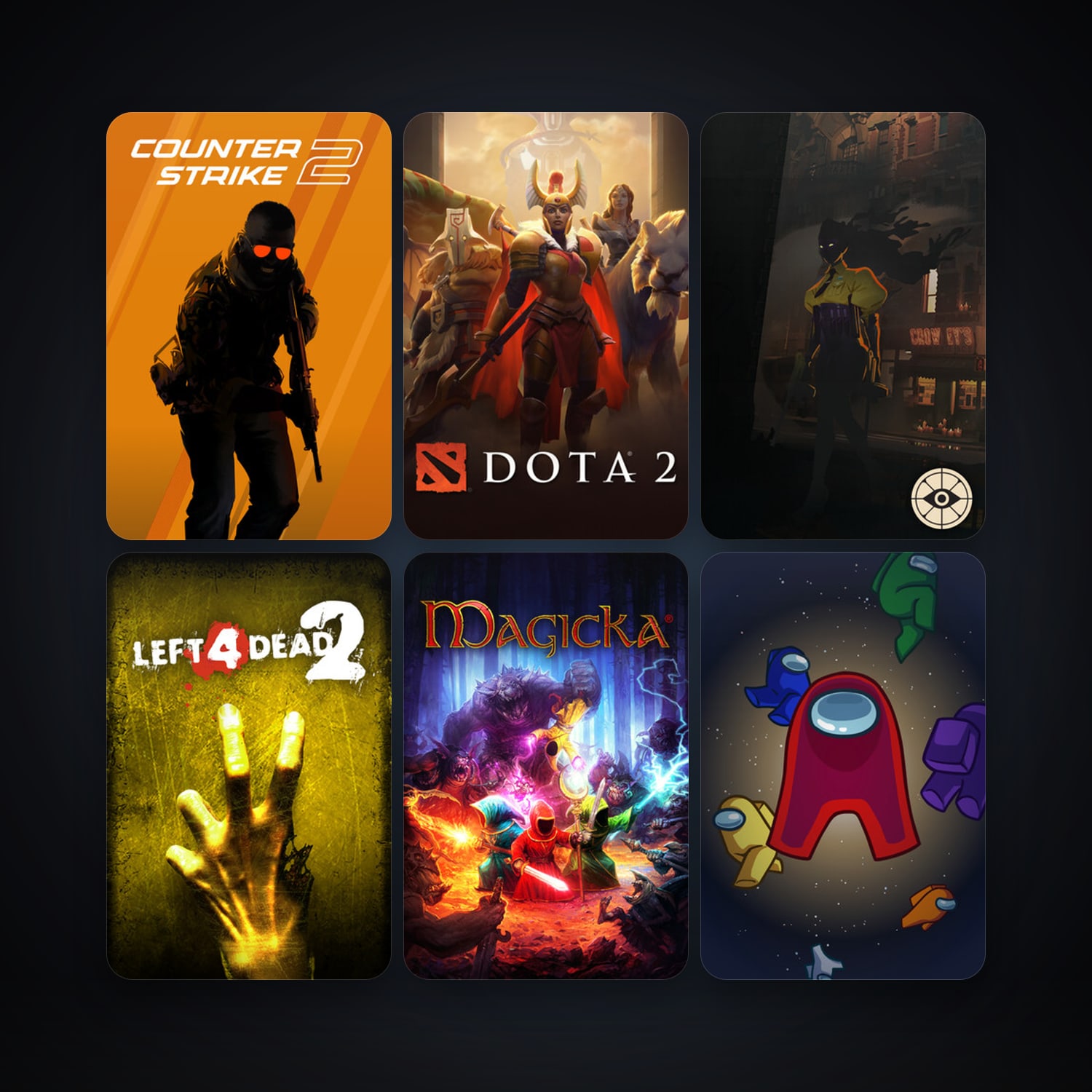 Left 4 Dead 2 + Dota 2, 7 games, Steam 10, clean — HabibiAccounts