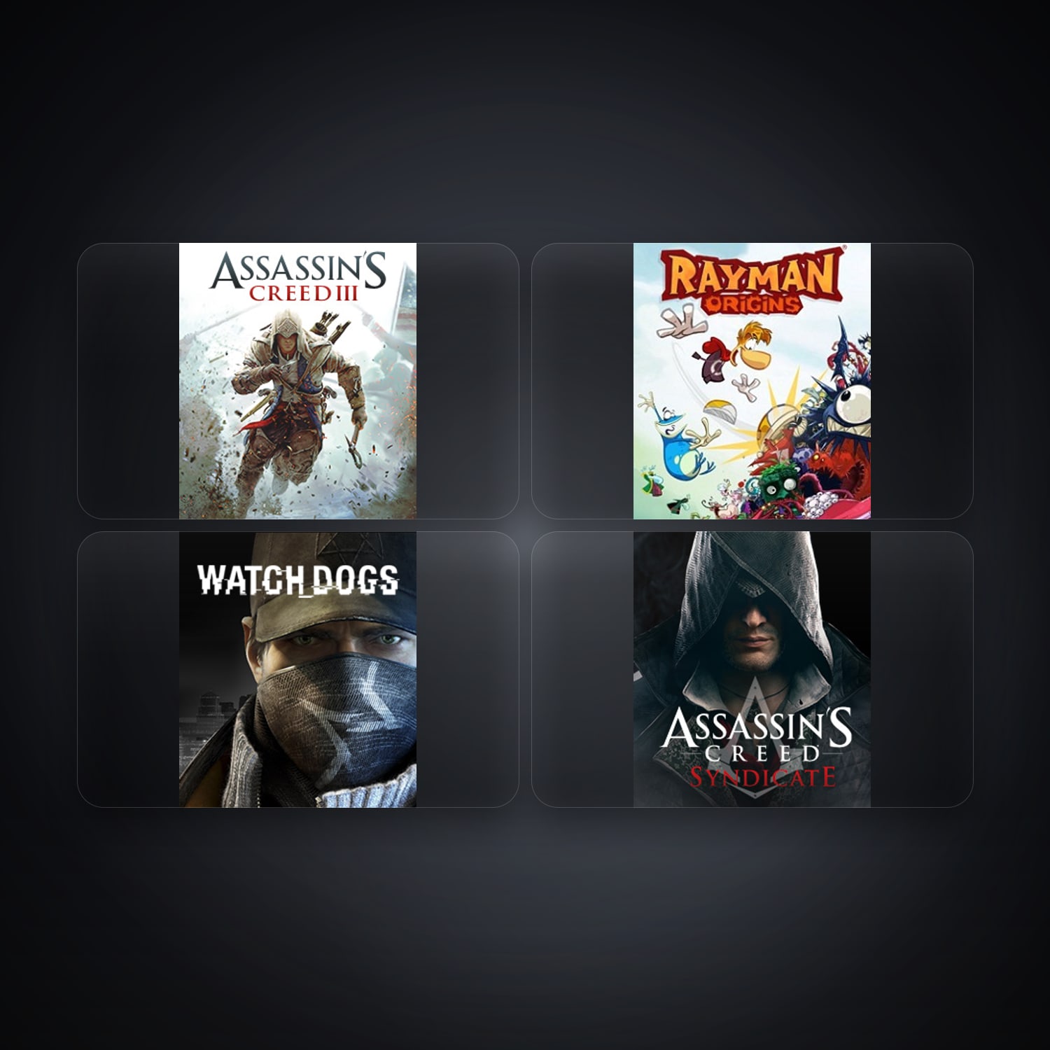 Ubisoft Assassin's Creed III + Rayman Origins — FR — 5 games — HabibiAccounts