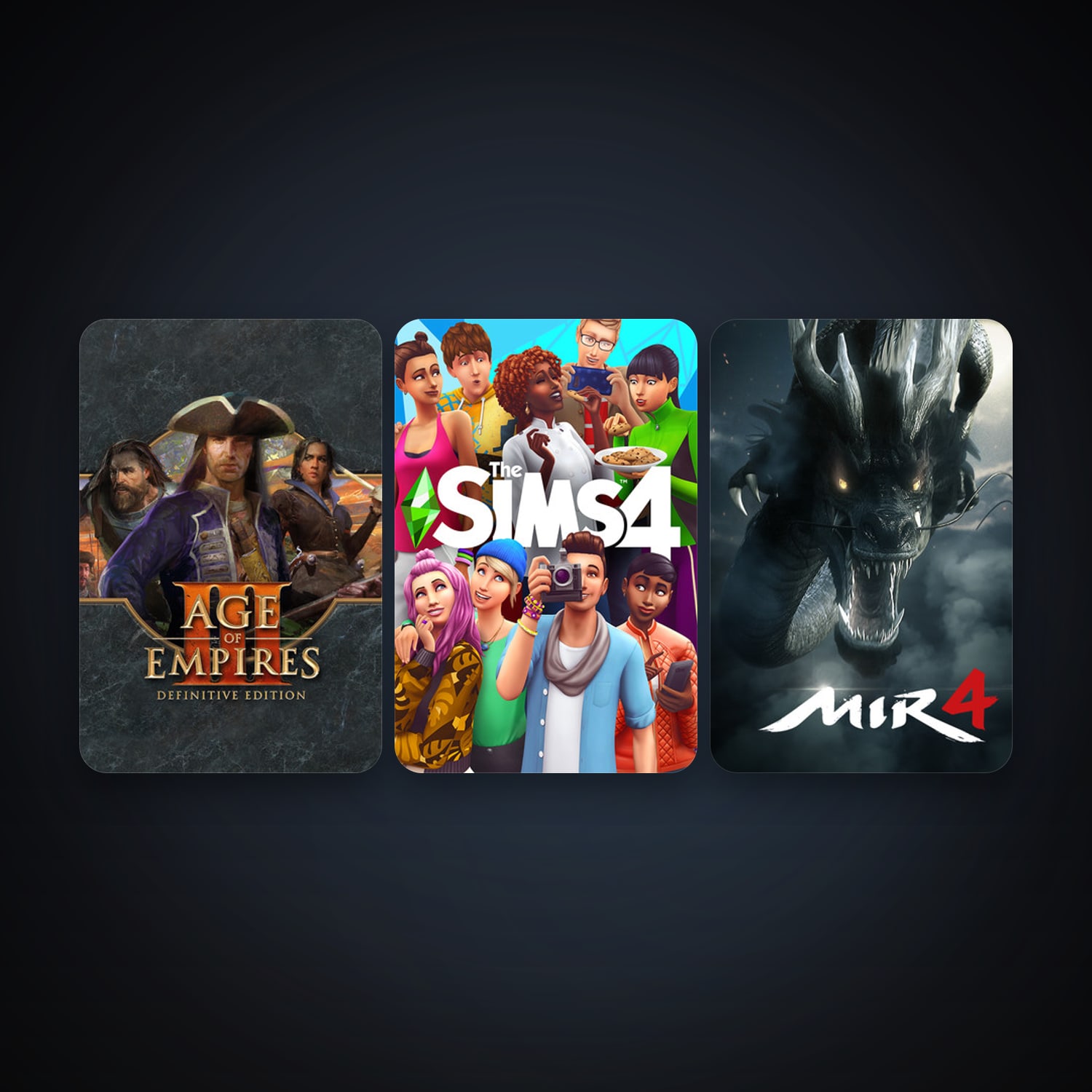 Age of Empires III: Definitive Edition + The Sims 4, 6 games, clean — HabibiAccounts