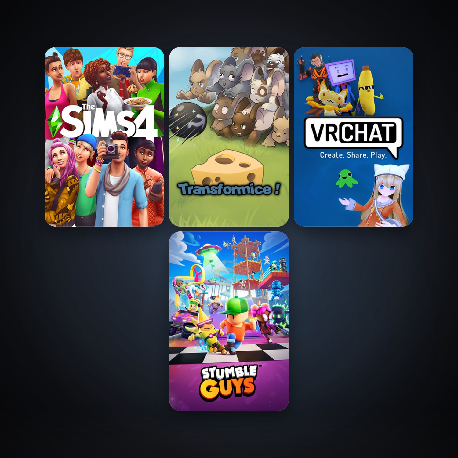 Transformice + VRChat, 10 games, clean — HabibiAccounts