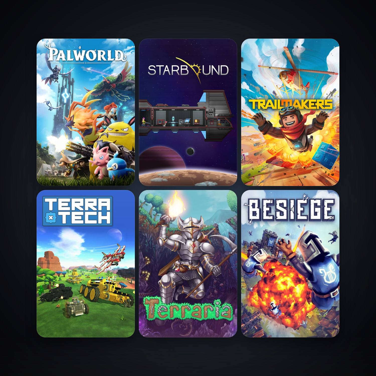 Terraria + Starbound, 14 games, clean — HabibiAccounts