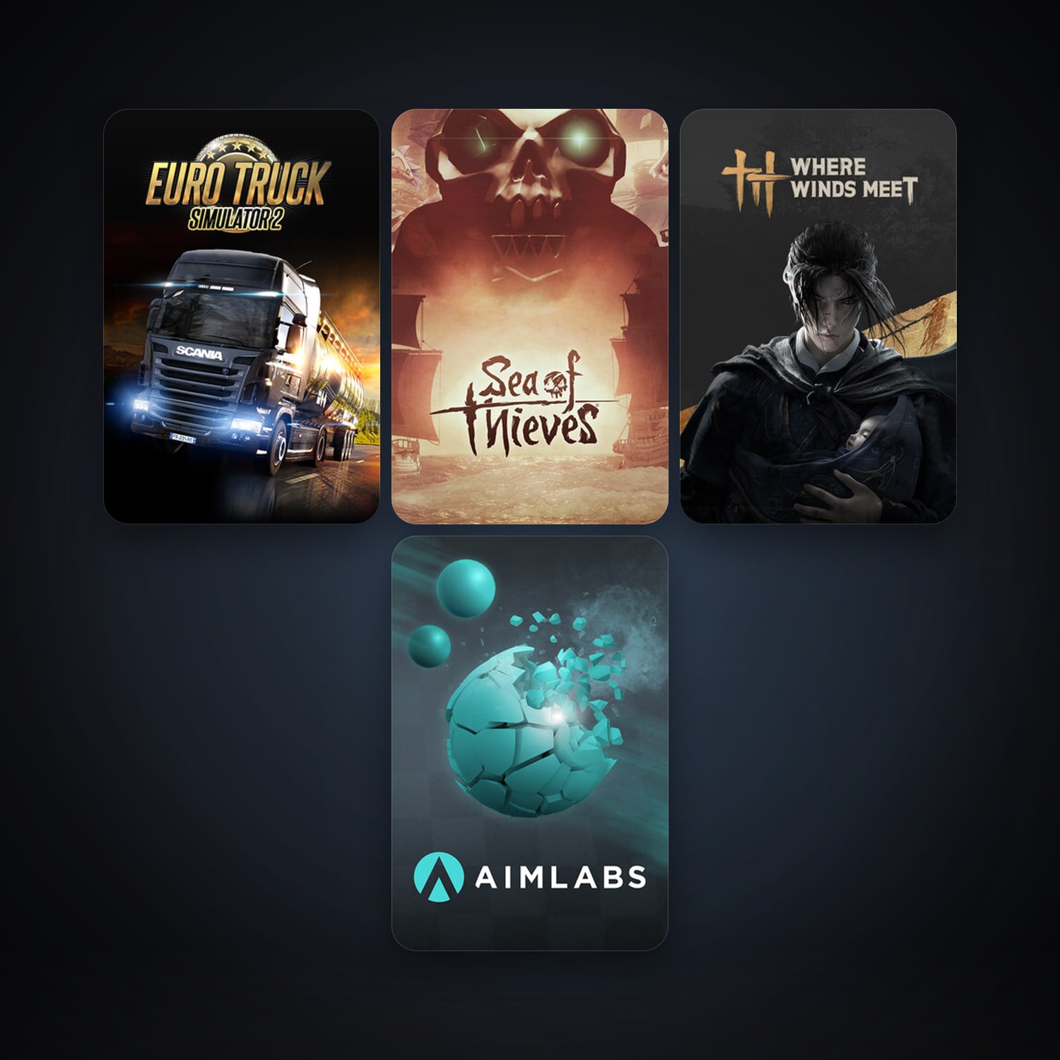 Euro Truck Simulator 2 + Aimlabs, 16 games, clean — HabibiAccounts