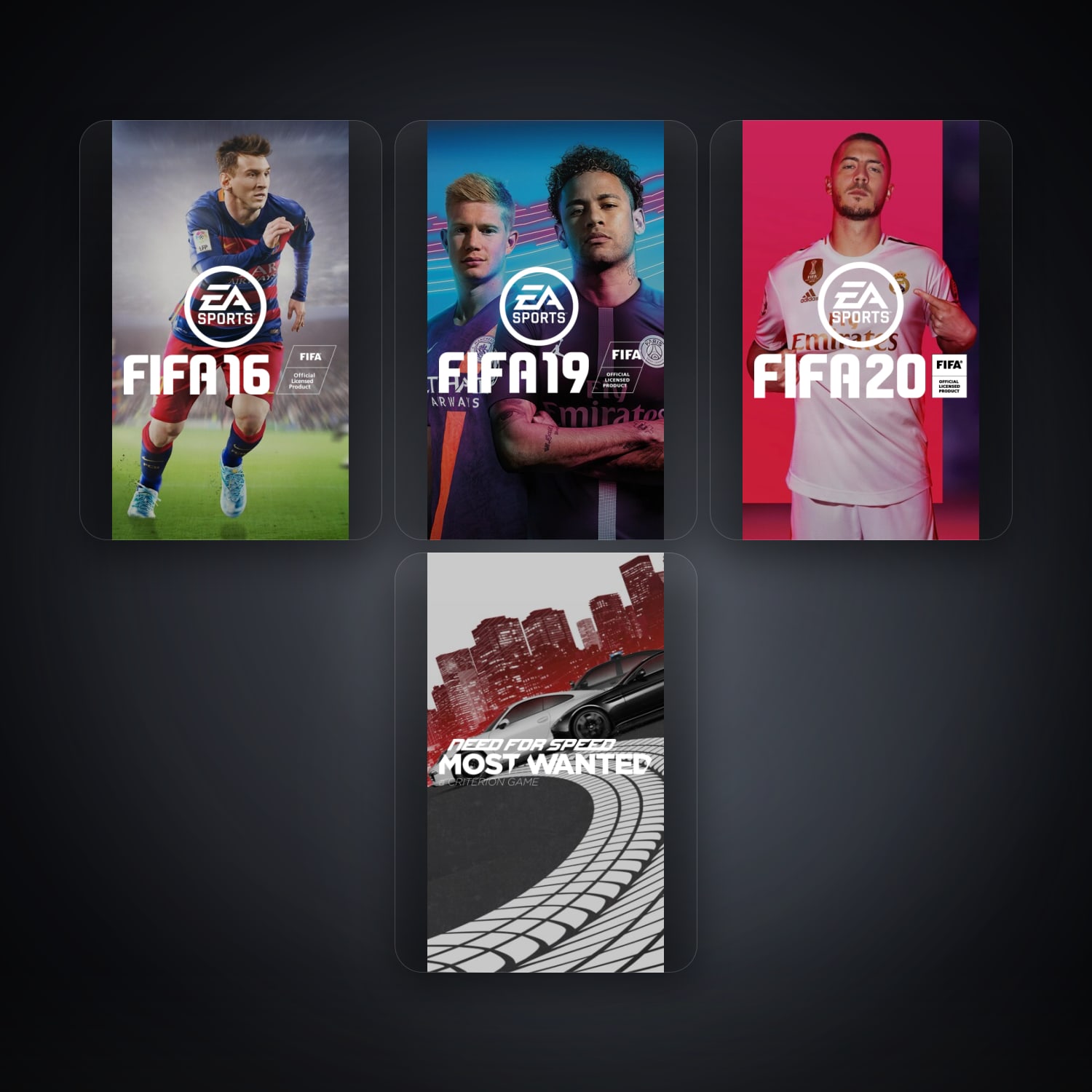 EA FIFA 16 + FIFA 19 — UY — 5 games — HabibiAccounts