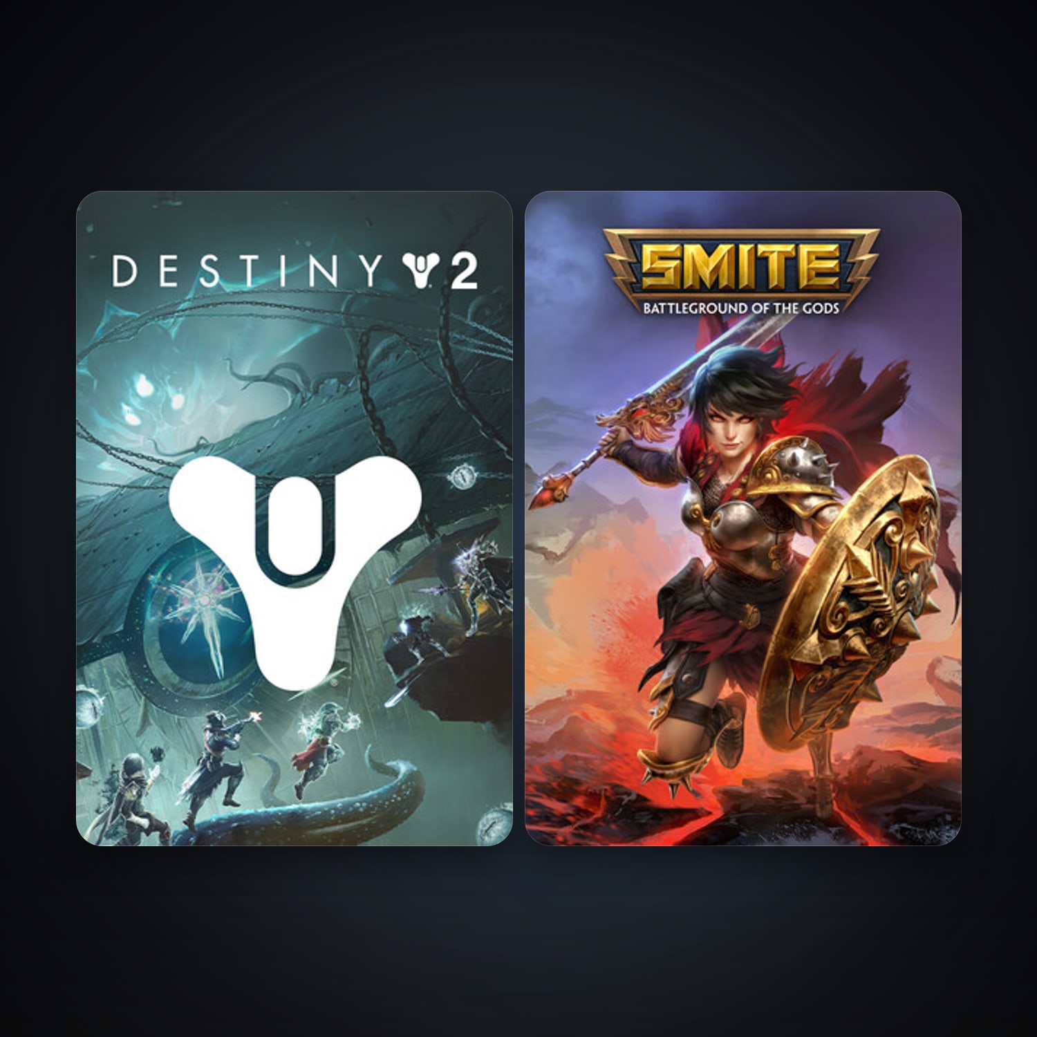 SMITE + Destiny 2, 3 games, clean — HabibiAccounts