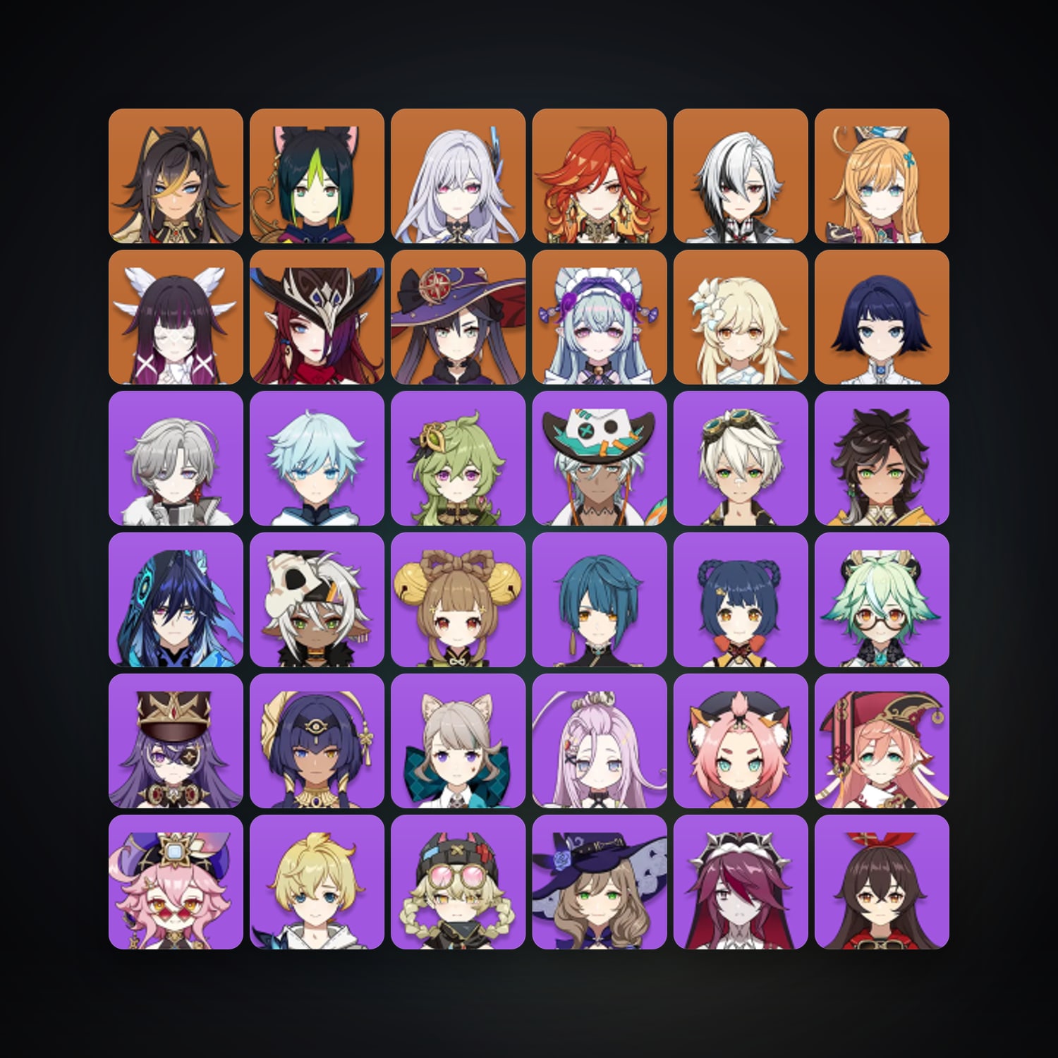 Genshin Impact | AR 56 | 52 Chars | 10× 5★ — Genshin / miHoYo Account — HabibiAccounts