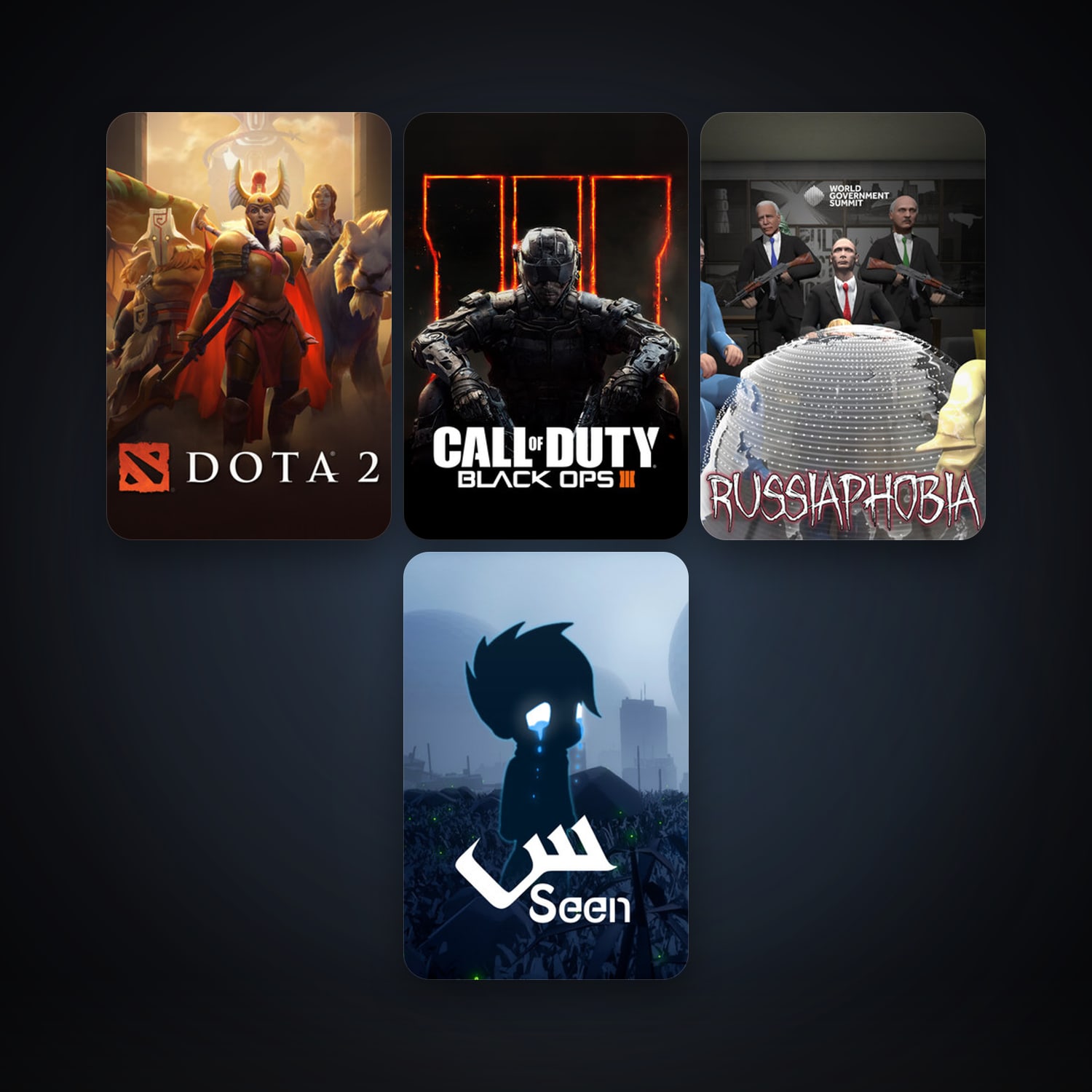 Dota 2 + Call of Duty: Black Ops III, 8 games, clean — HabibiAccounts