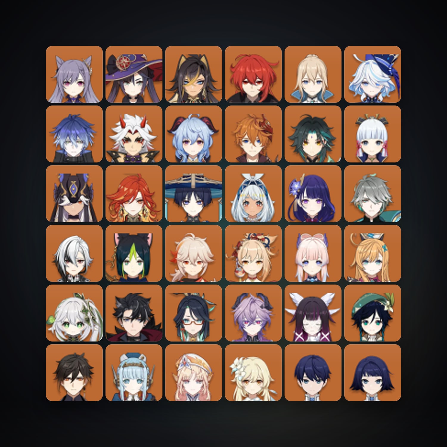 Genshin Impact | AR 60 | 85 Chars | 33× 5★ — Genshin / miHoYo Account — HabibiAccounts