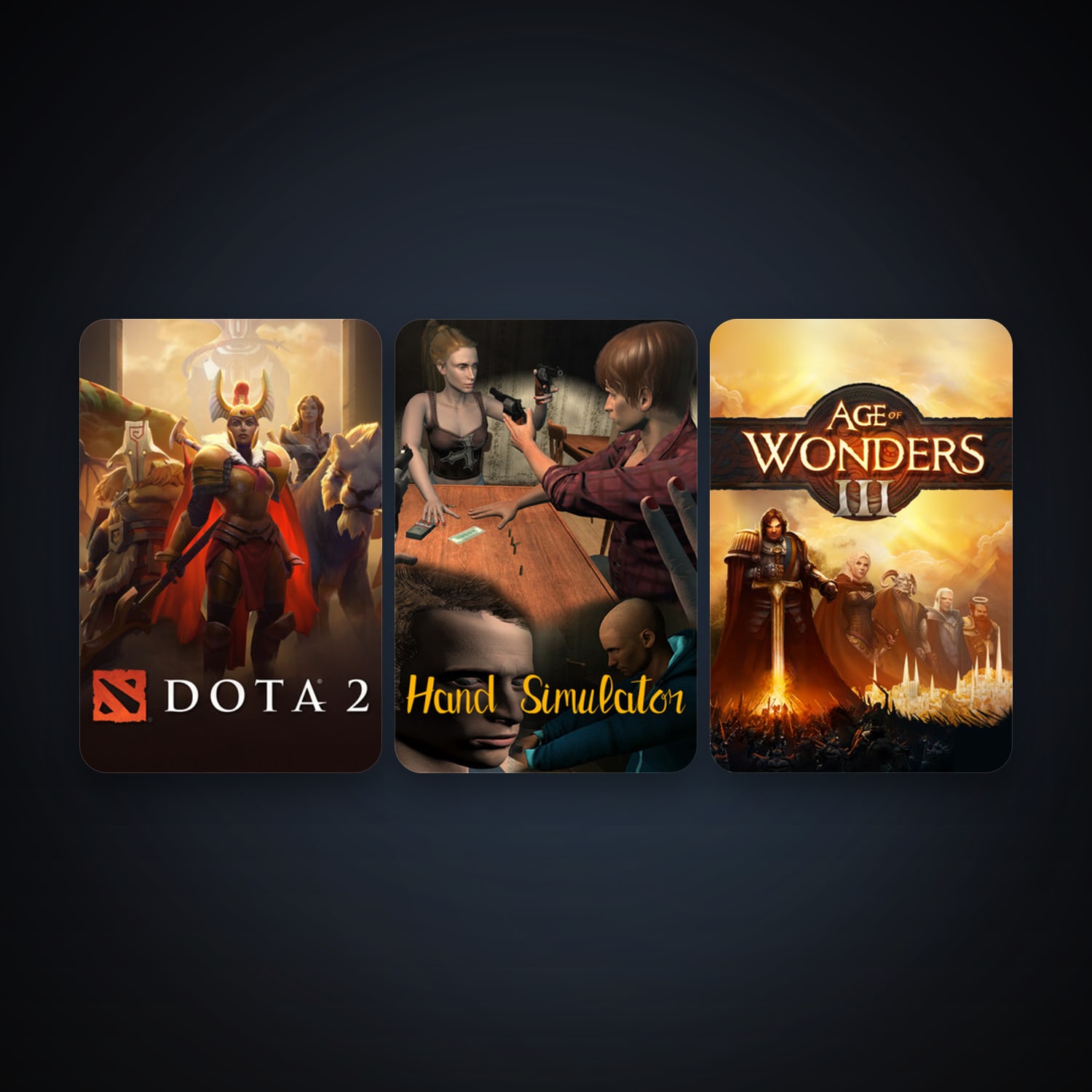 Dota 2 + Age of Wonders III, 8 games, clean — HabibiAccounts