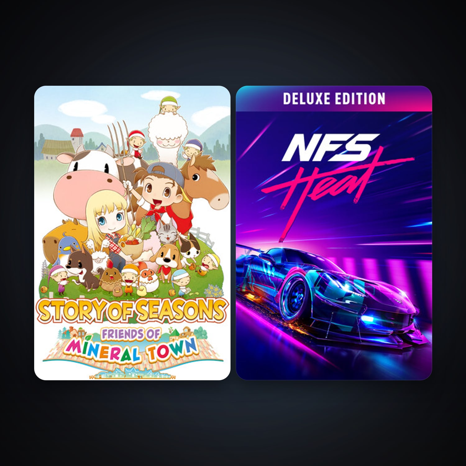 STORY OF SEASONS: Friends of Mineral Town + Need for Speed Heat, 3 games, clean — HabibiAccounts
