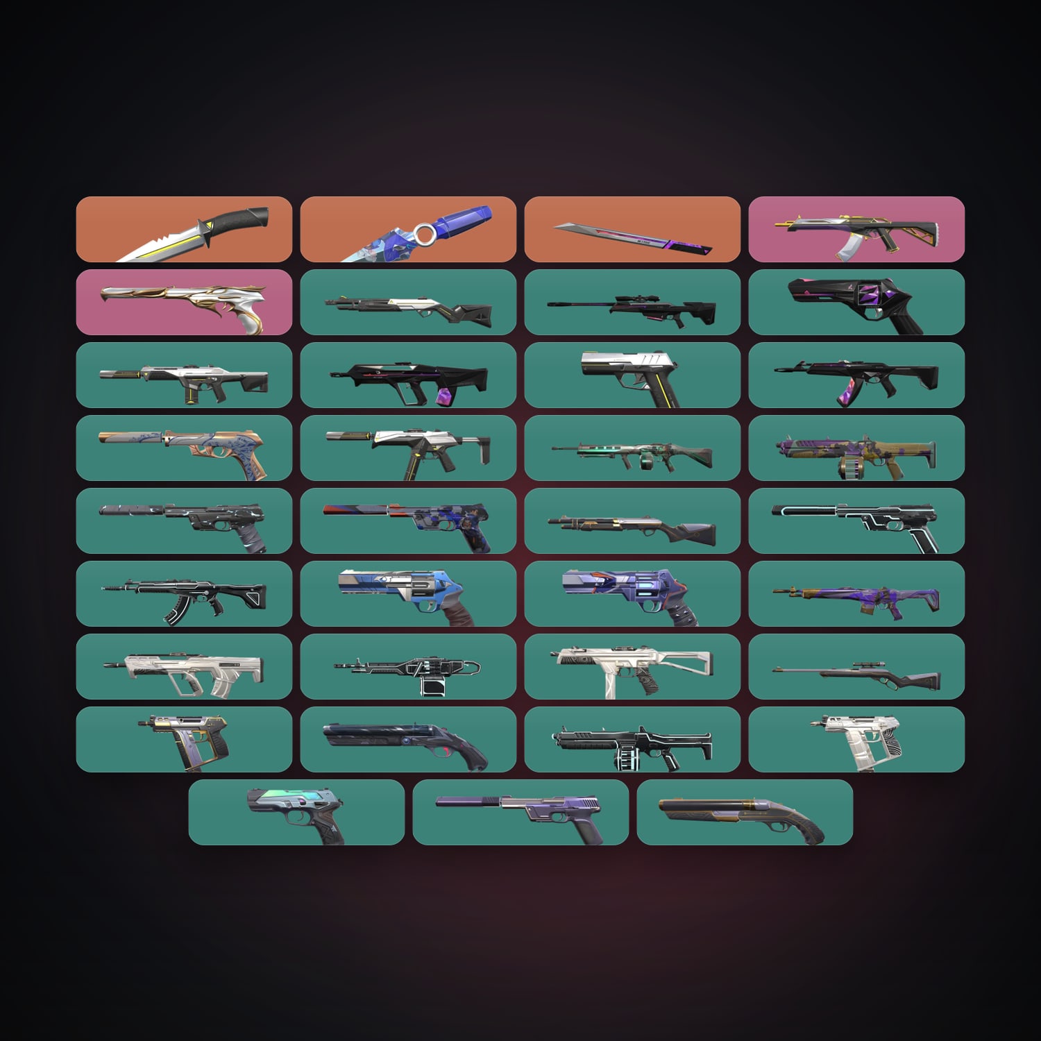 LA Bronze 3 locker — 3 knives, 37 skins, lvl 156 · 262481779 — HabibiAccounts