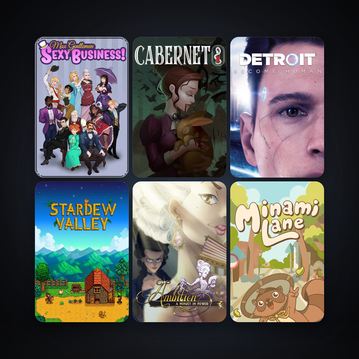 Stardew Valley + Max Gentlemen Sexy Business!, 18 games, clean — HabibiAccounts