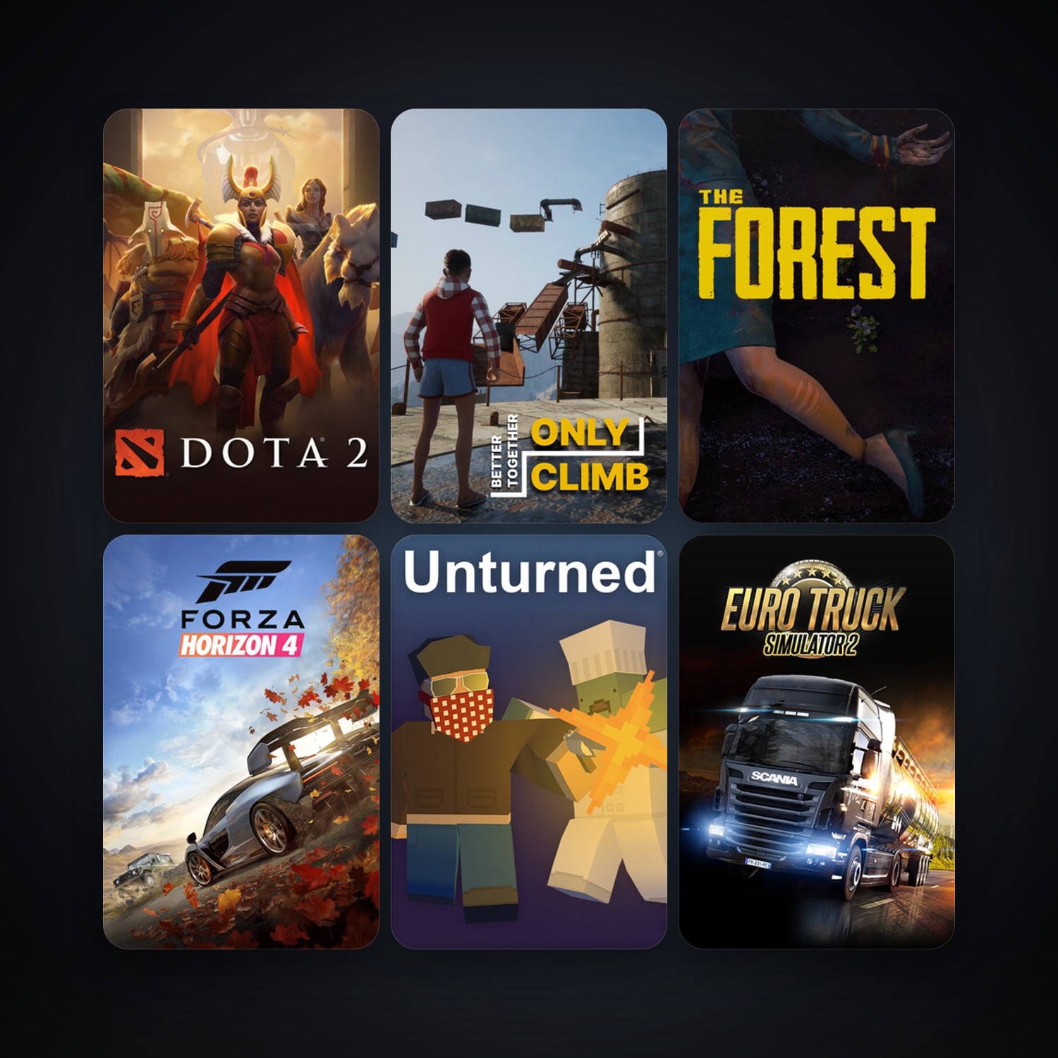 Dota 2 + Euro Truck Simulator 2, 91 games, clean — HabibiAccounts