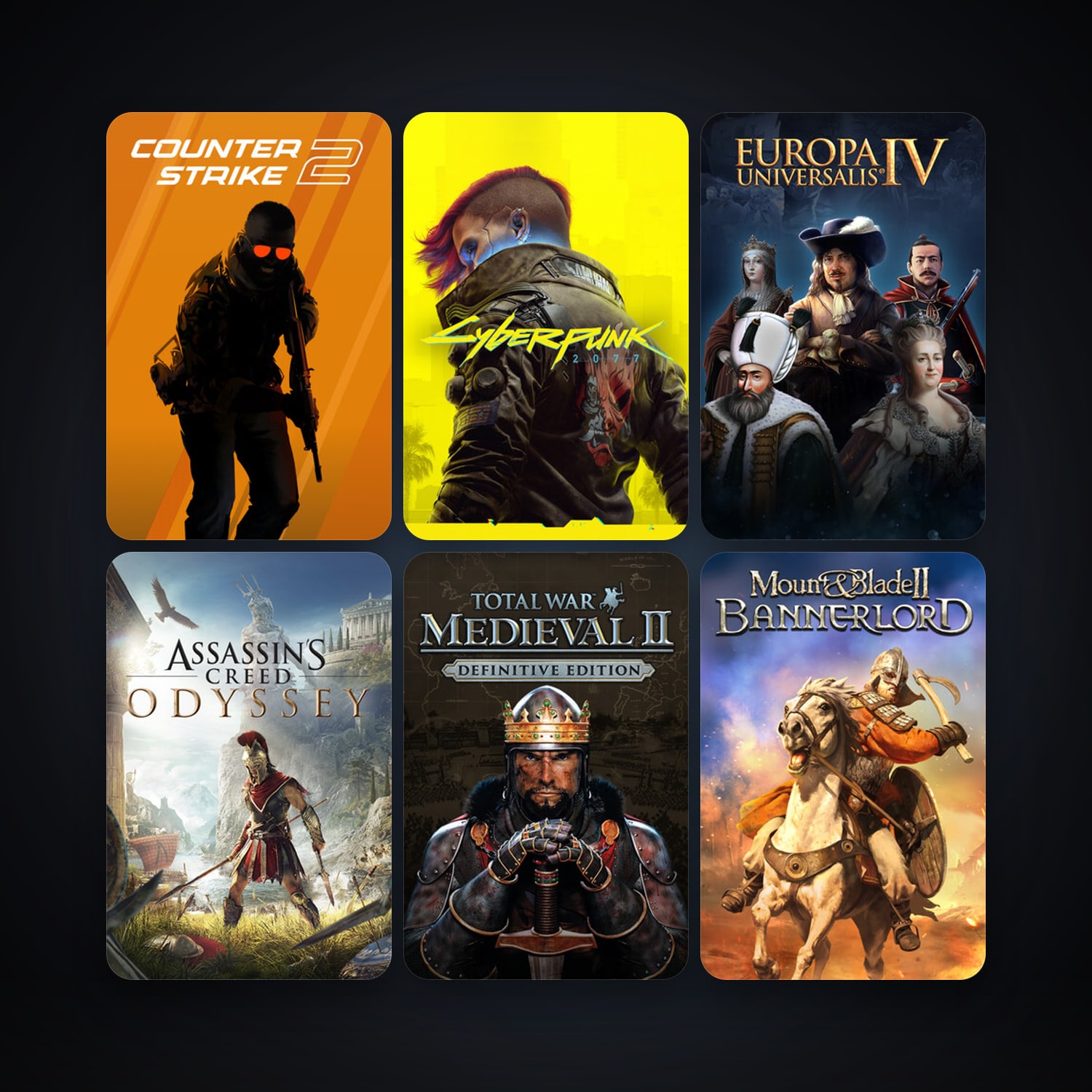 CS2 Prime + Medieval II: Total War, 45 games, Steam 22, clean — HabibiAccounts