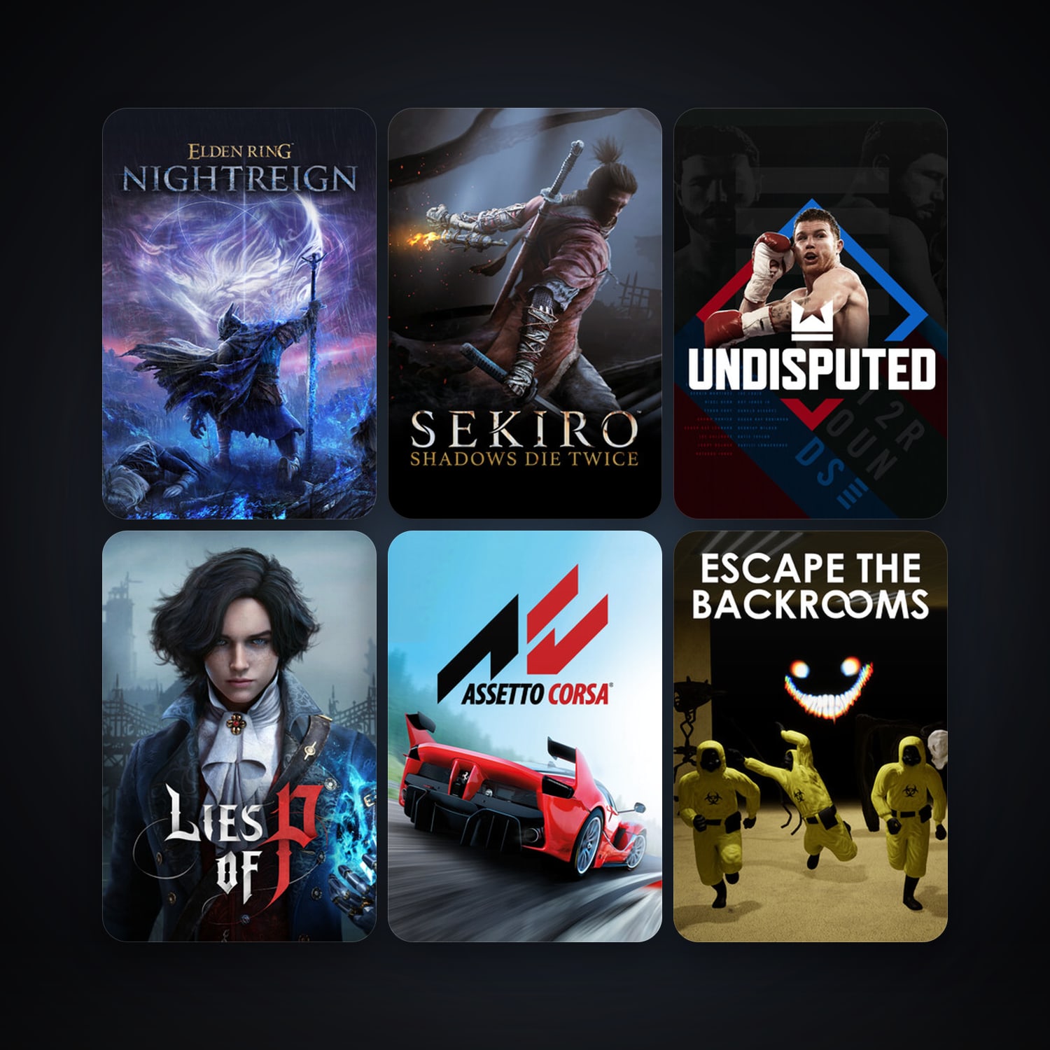 Assetto Corsa + Sekiro: Shadows Die Twice, 29 games, clean — HabibiAccounts