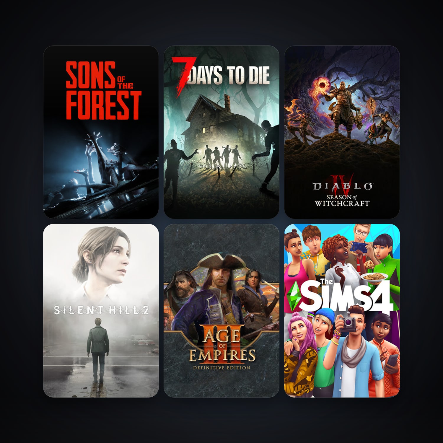 7 Days to Die + Age of Empires III: Definitive Edition, 57 games, clean — HabibiAccounts