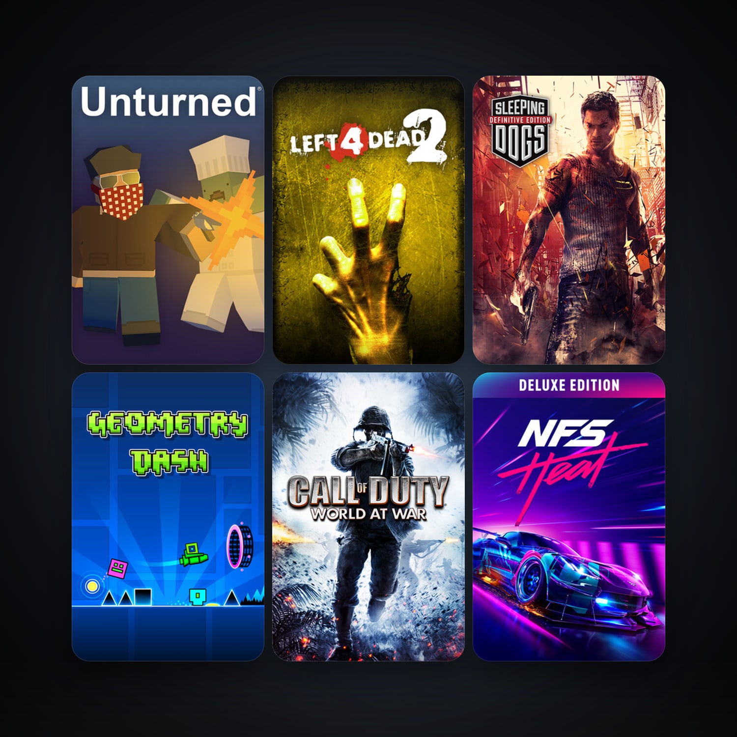 Left 4 Dead + Left 4 Dead 2, 83 games, Steam 10, clean — HabibiAccounts