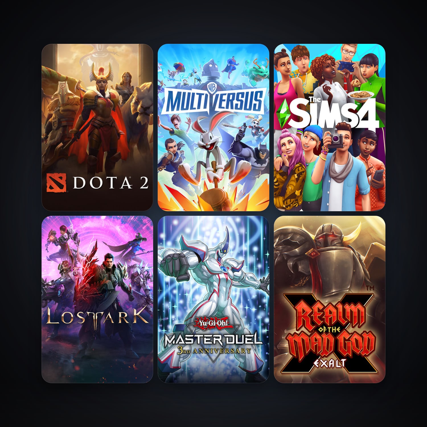 Dota 2 + Realm of the Mad God, 9 games, clean — HabibiAccounts