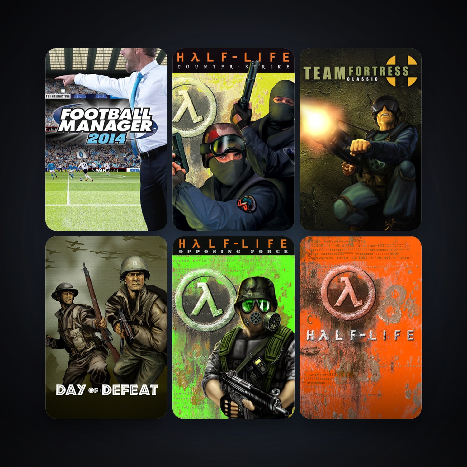 Counter-Strike + Team Fortress Classic, 9 games, clean — HabibiAccounts