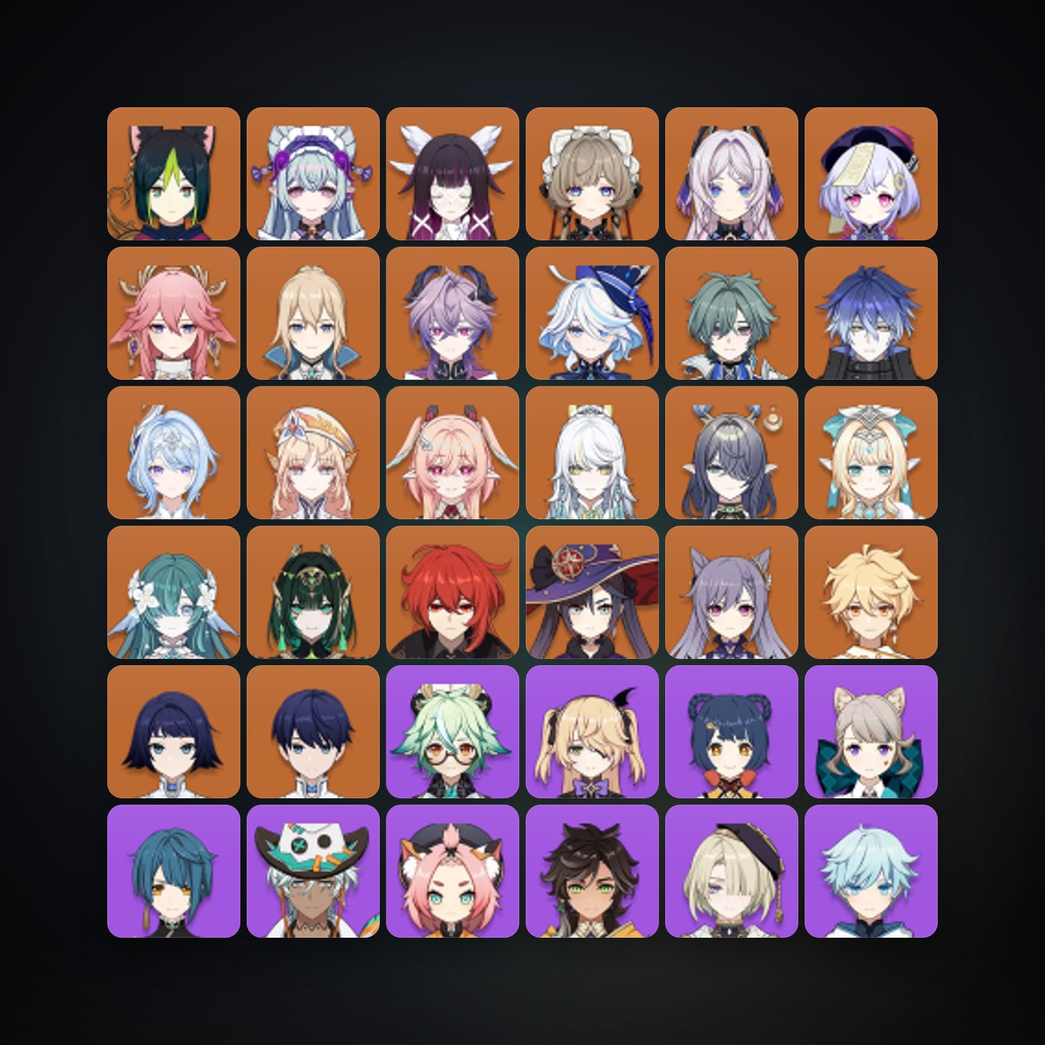 جينشن إمباكت | AR 59 | 76 شخصية | 23× 5★ — HabibiAccounts