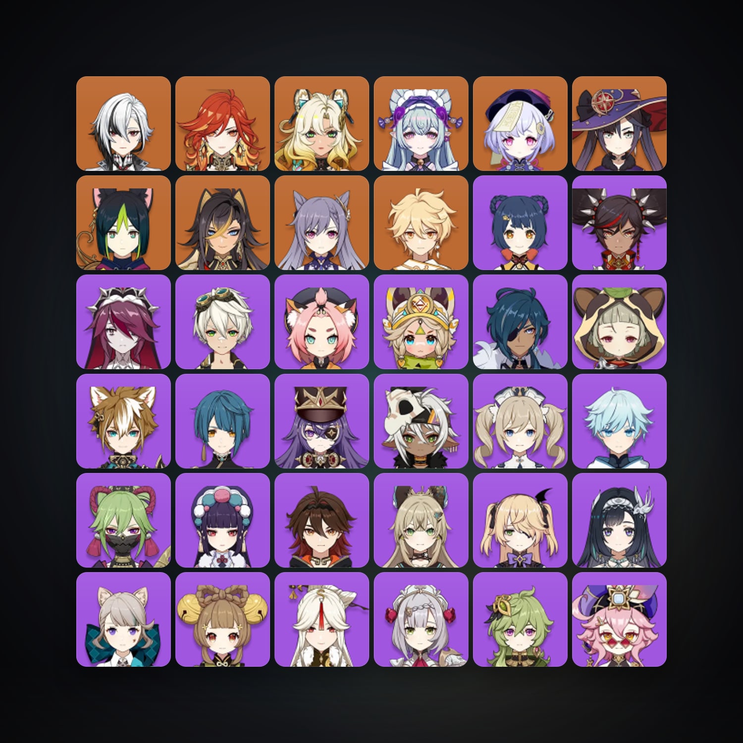 Genshin Impact | AR 55 | 42 Chars | 9× 5★ — Genshin / miHoYo Account · 262492371 — HabibiAccounts