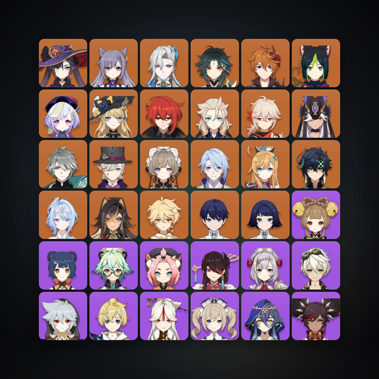 جينشن إمباكت | AR 59 | 70 شخصية | 20× 5★ — HabibiAccounts