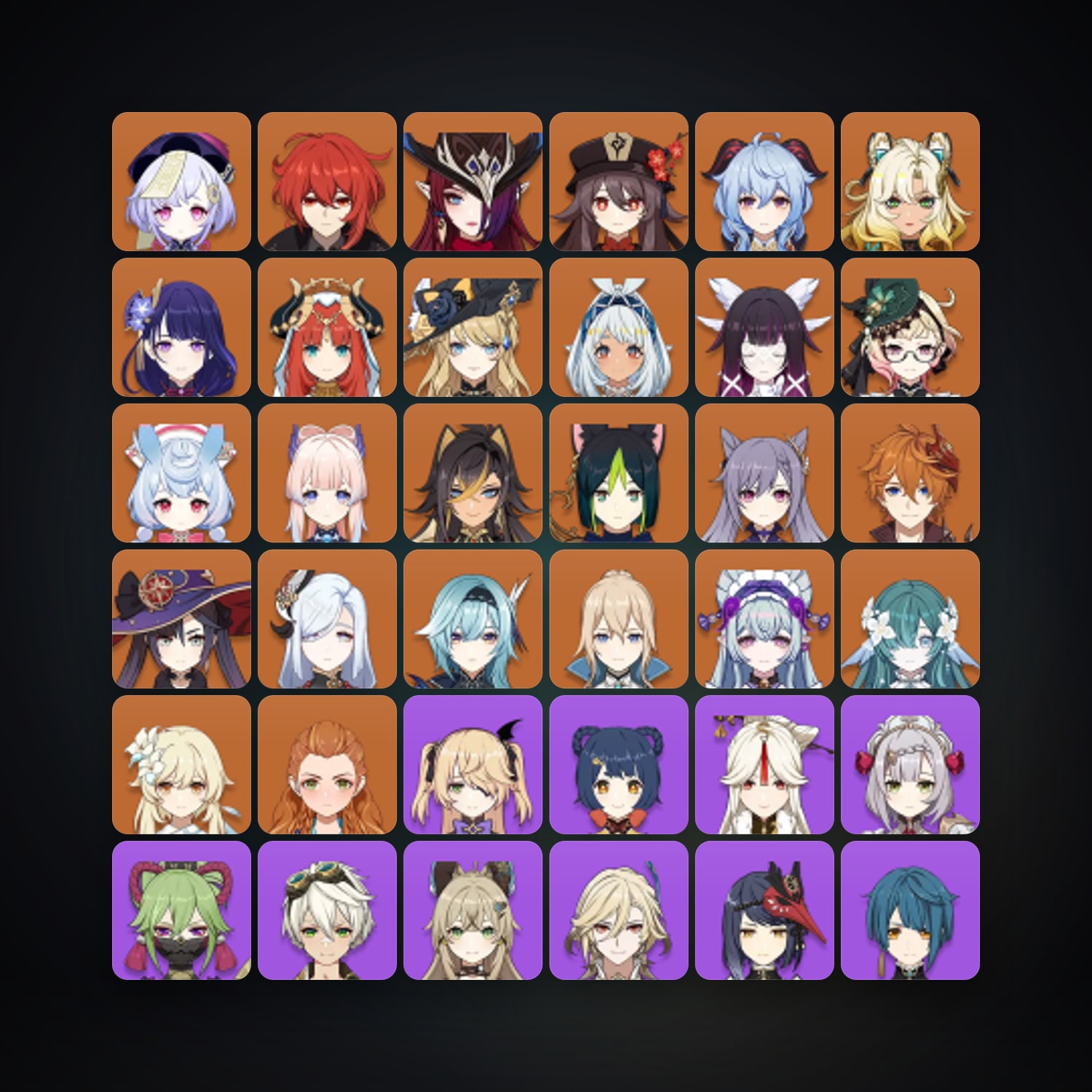 Genshin Impact | AR 55 | 69 Chars | 24× 5★ — Genshin / miHoYo Account — HabibiAccounts