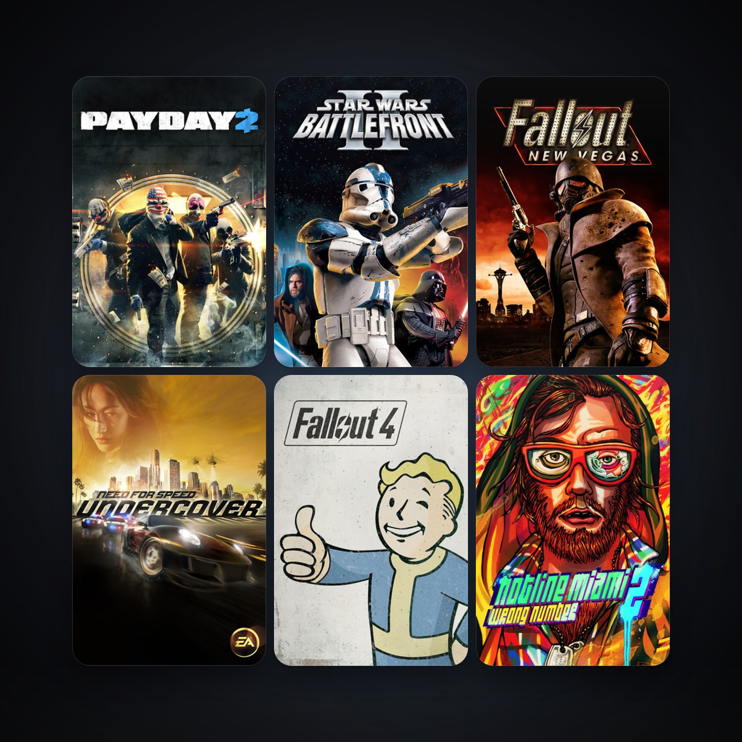 Star Wars: Battlefront 2 (Classic, 2005) + Need for Speed Undercover, 24 games, clean — HabibiAccounts