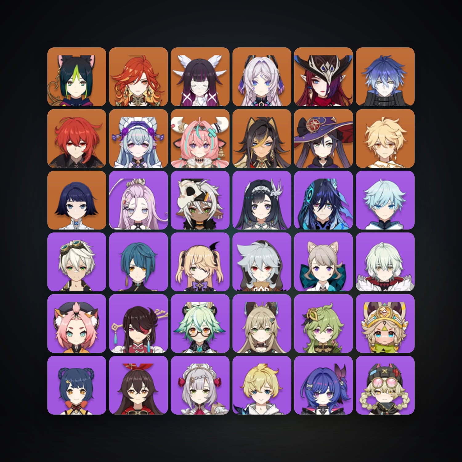 Genshin Impact | AR 56 | 52 Chars | 11× 5★ — Genshin / miHoYo Account — HabibiAccounts